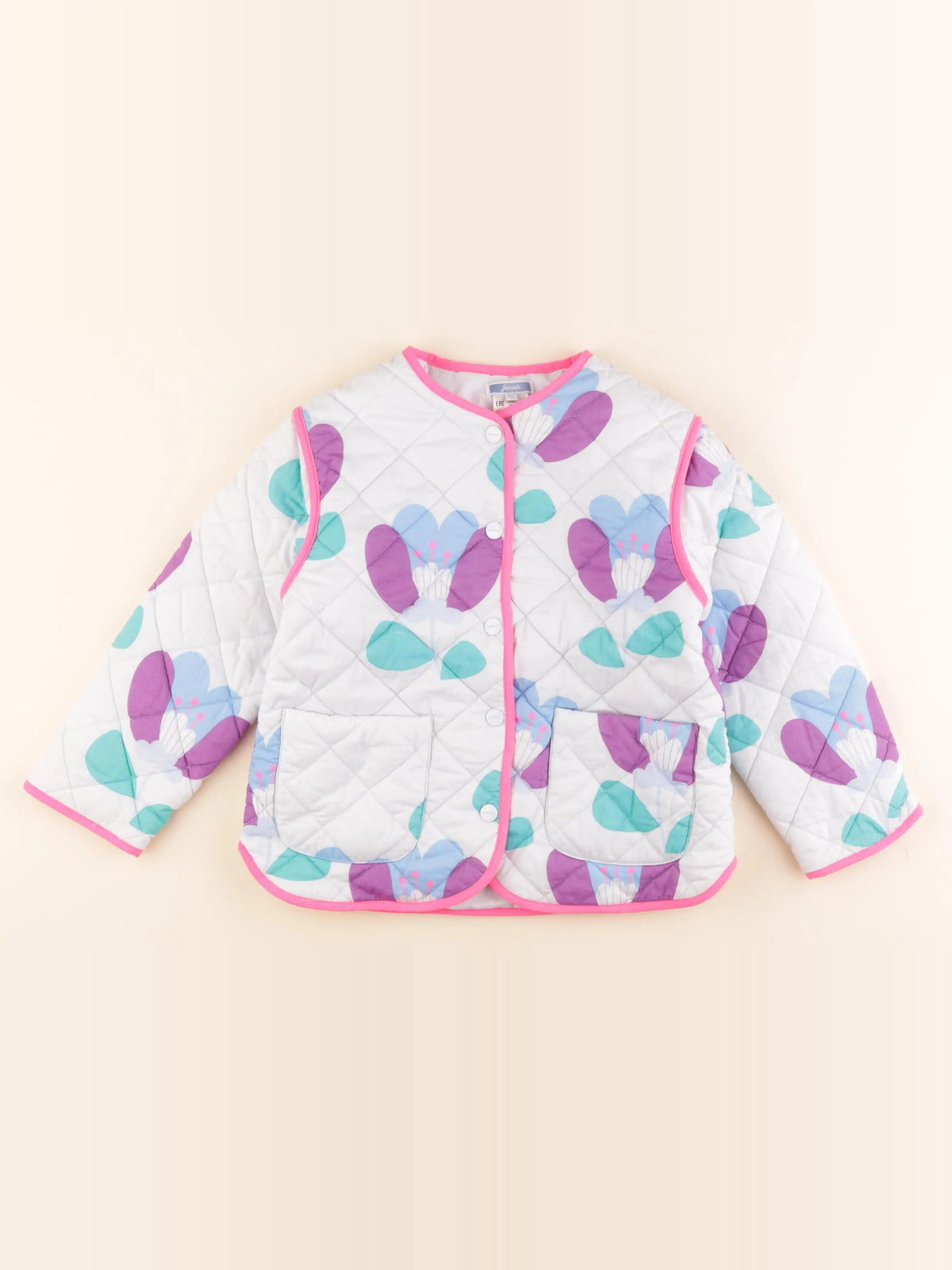 Jacadi - veste doublé multicolore - 8 ans
