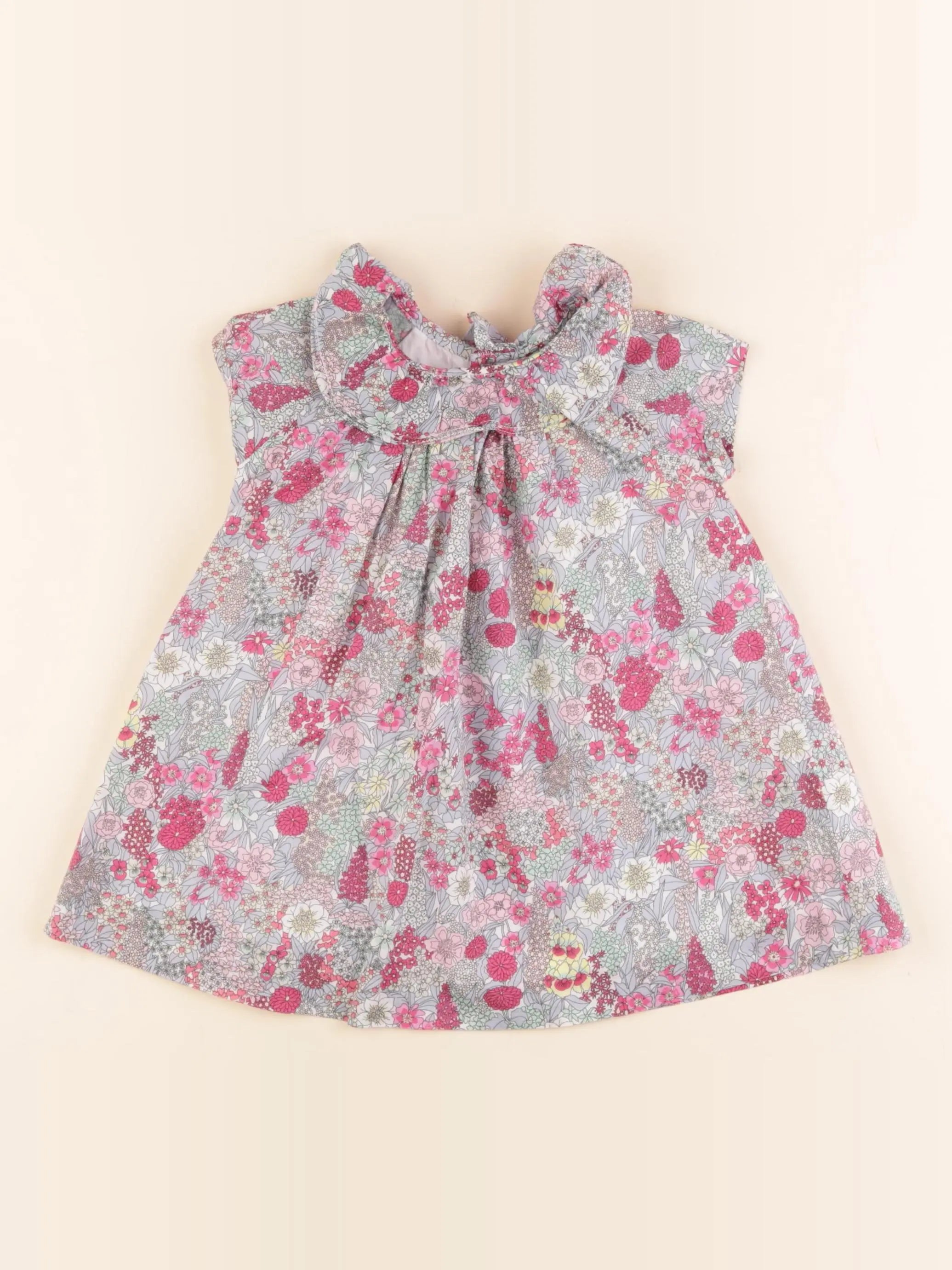 Jacadi - robe liberty multicolore - 12 mois