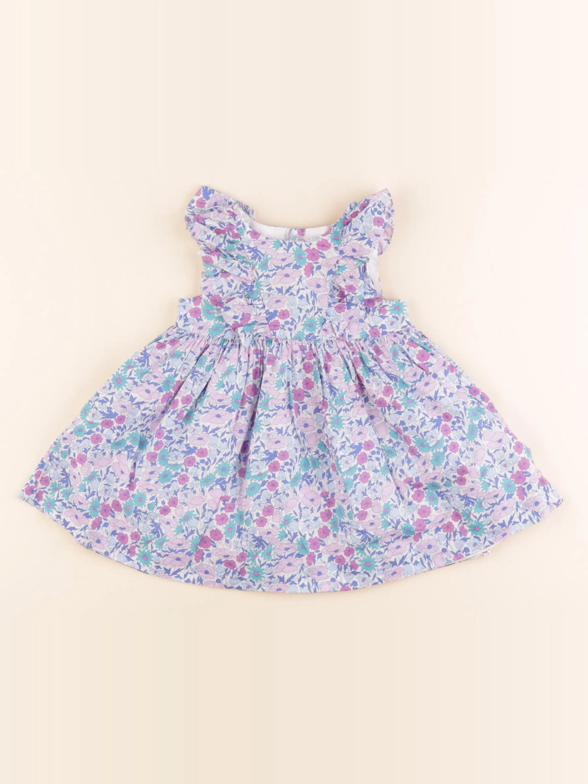 Jacadi - robe liberty multicolore - 12 mois