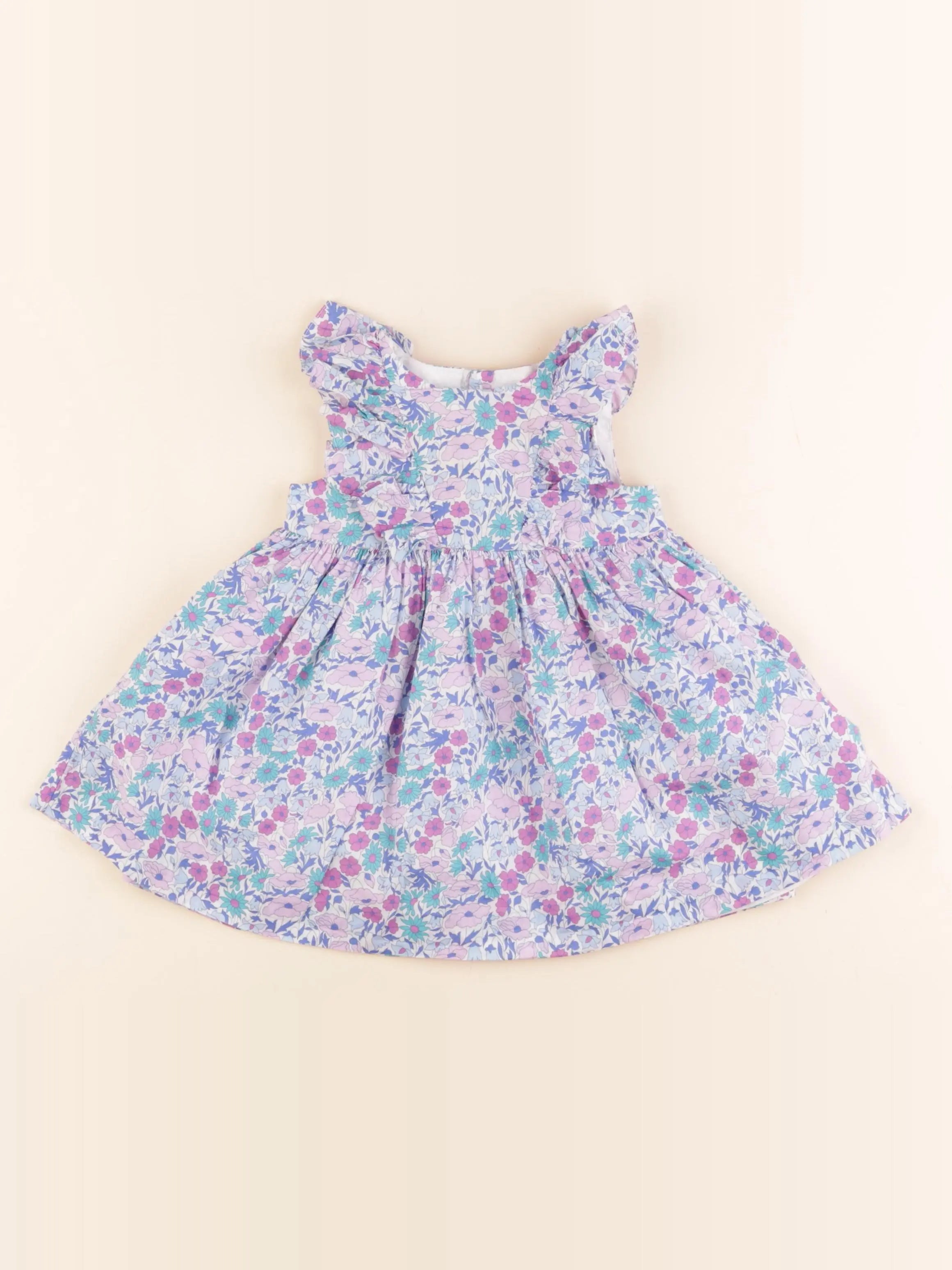 Jacadi - robe liberty multicolore - 12 mois