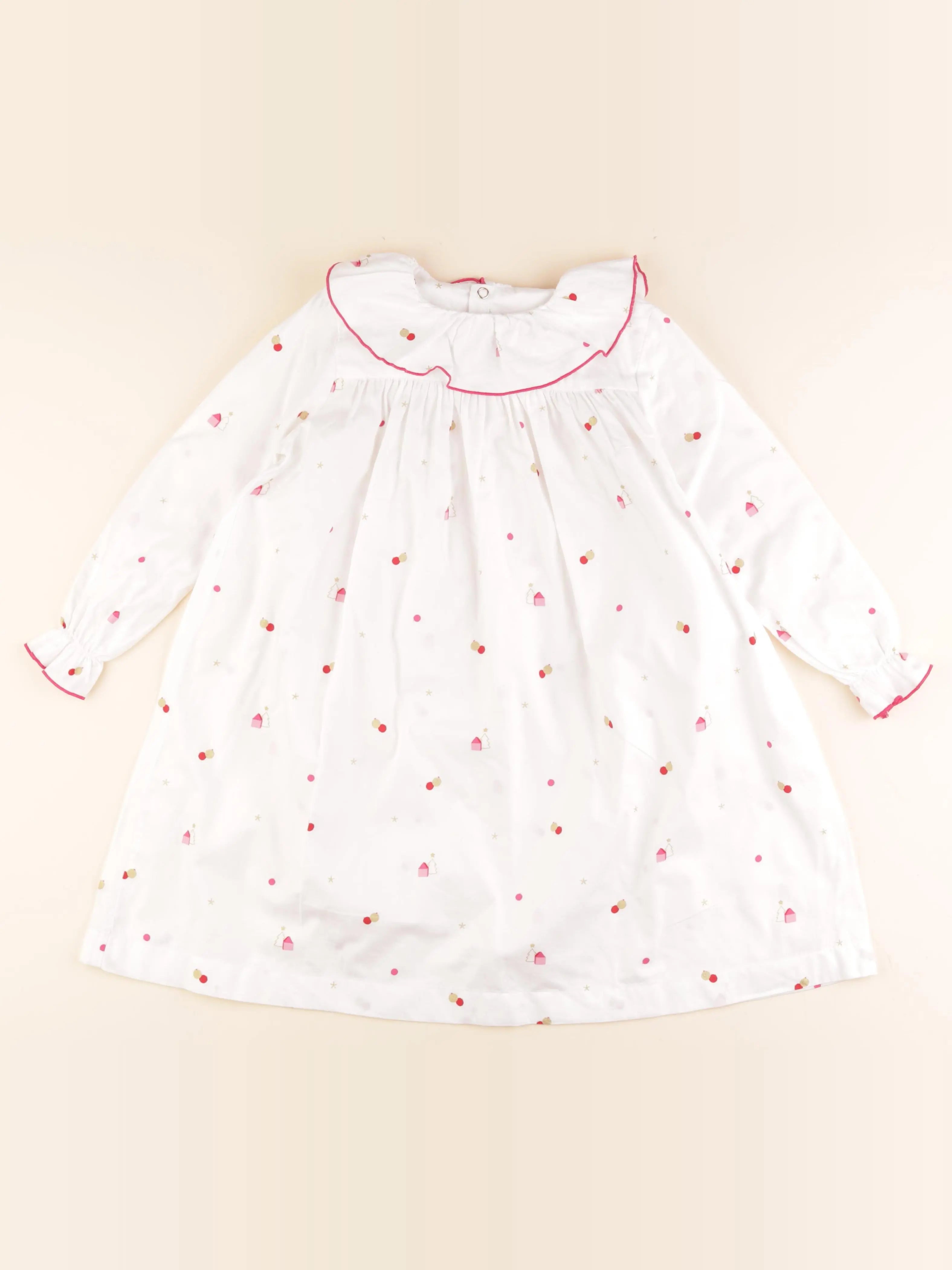 Jacadi - chemise de nuit coton blanc - 6 ans