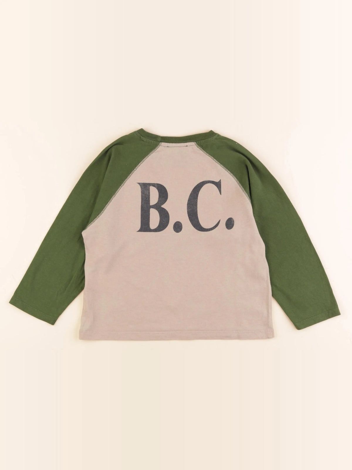 Bobo Choses - tee-shirt imprimé au dos beige, vert - 4/5 ans