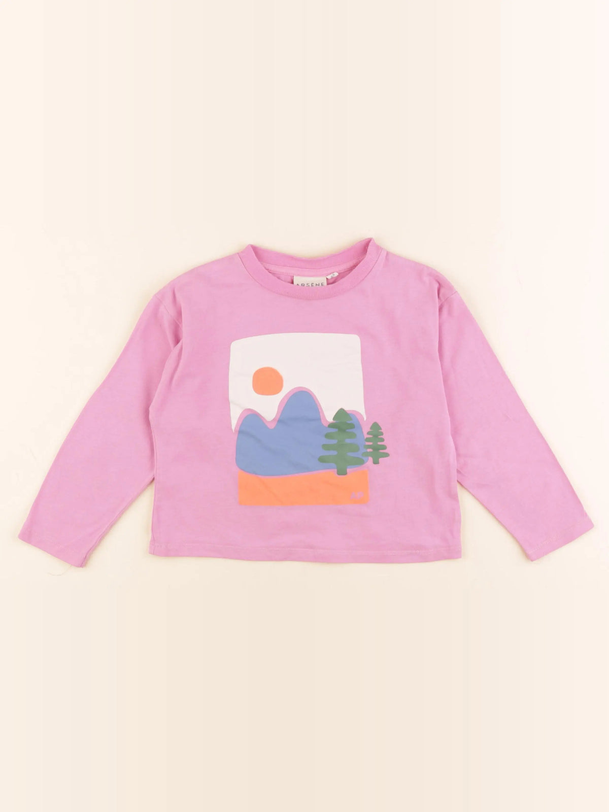 Arsène et les pipelettes - tee-shirt rose - 4 ans