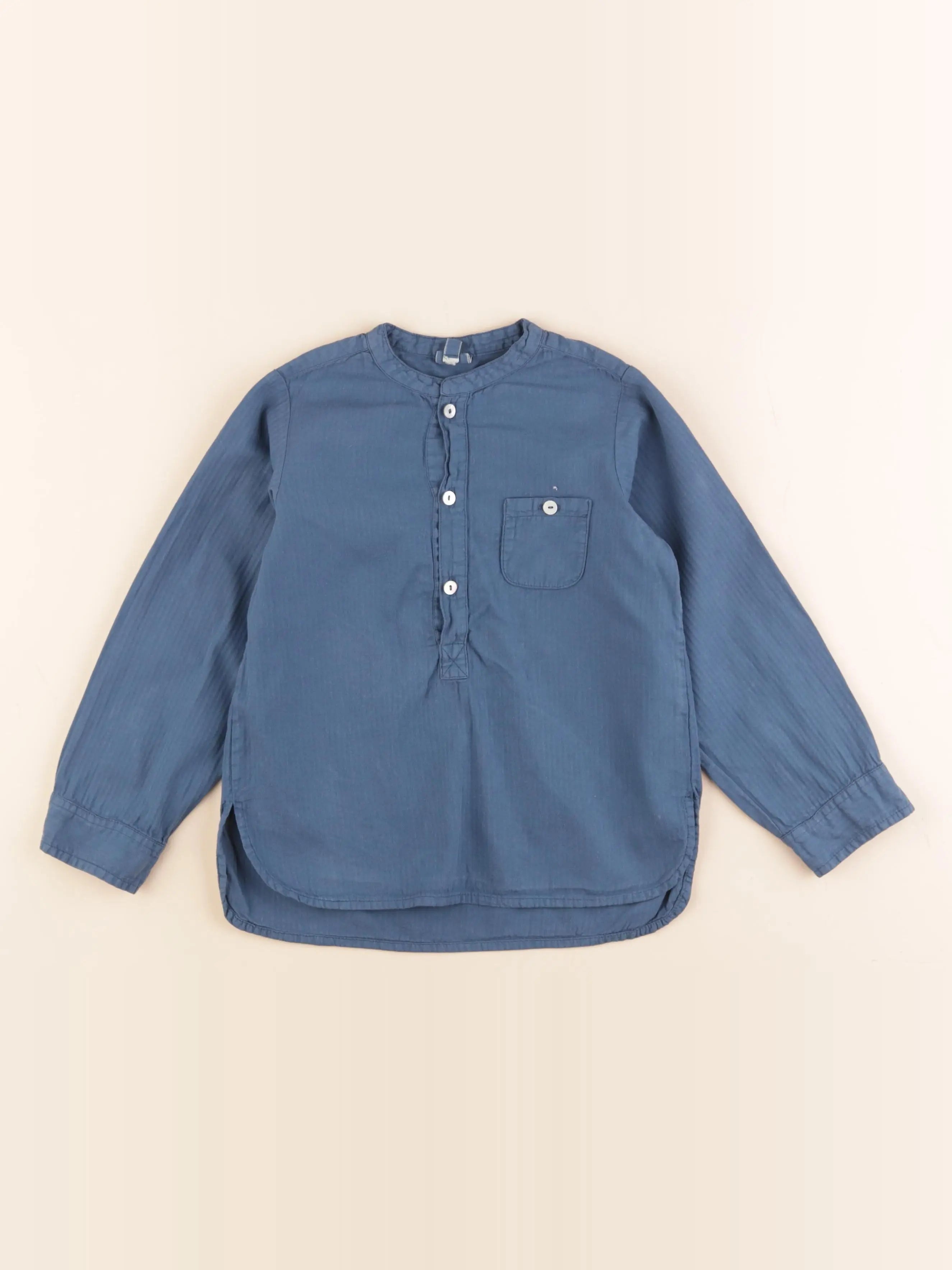 Bonton - chemise bleu - 6 ans