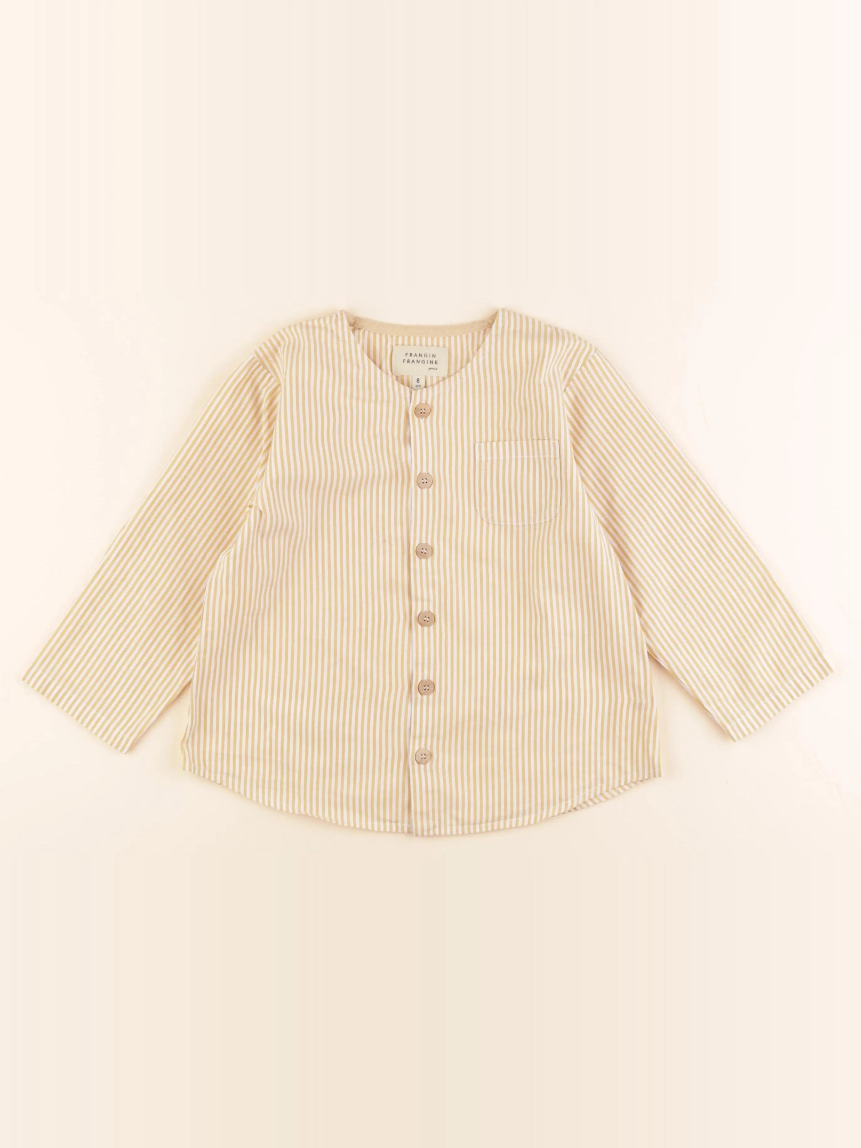 Frangin Frangine - blouse jaune - 6 ans