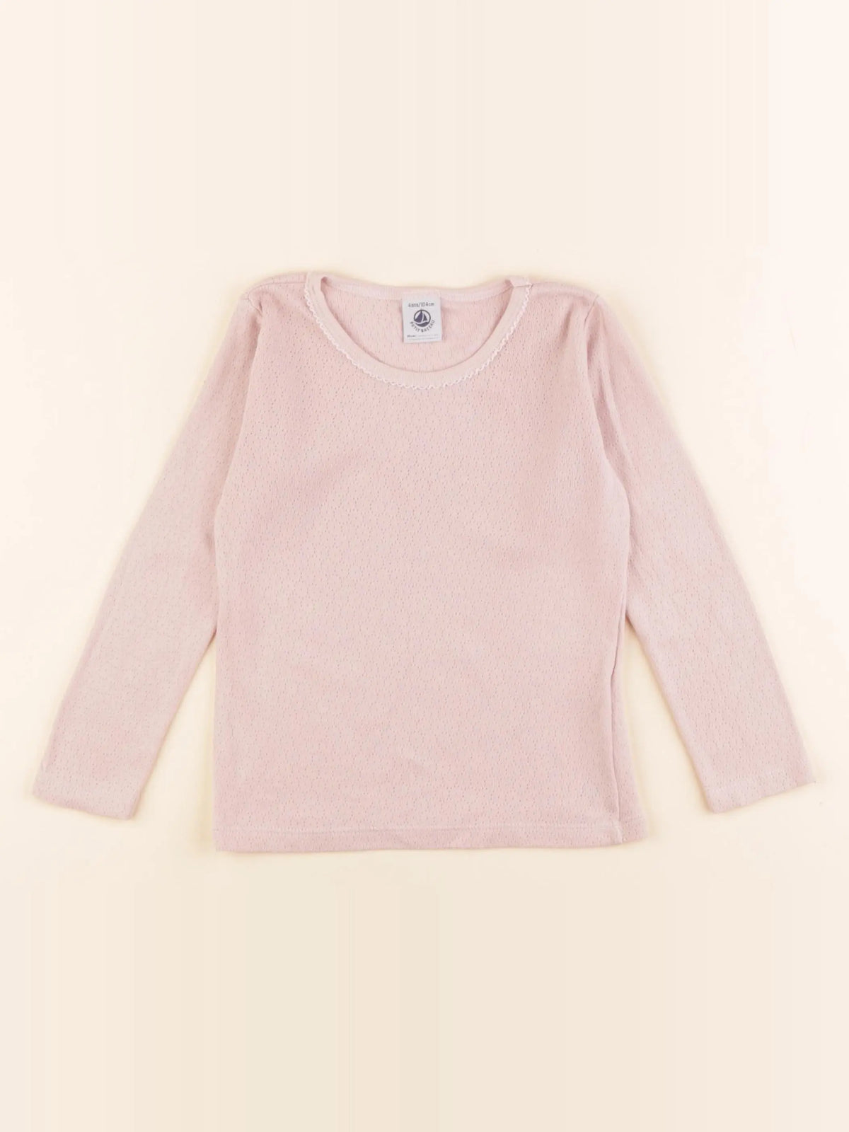 Petit Bateau - maillot de corps rose - 4 ans