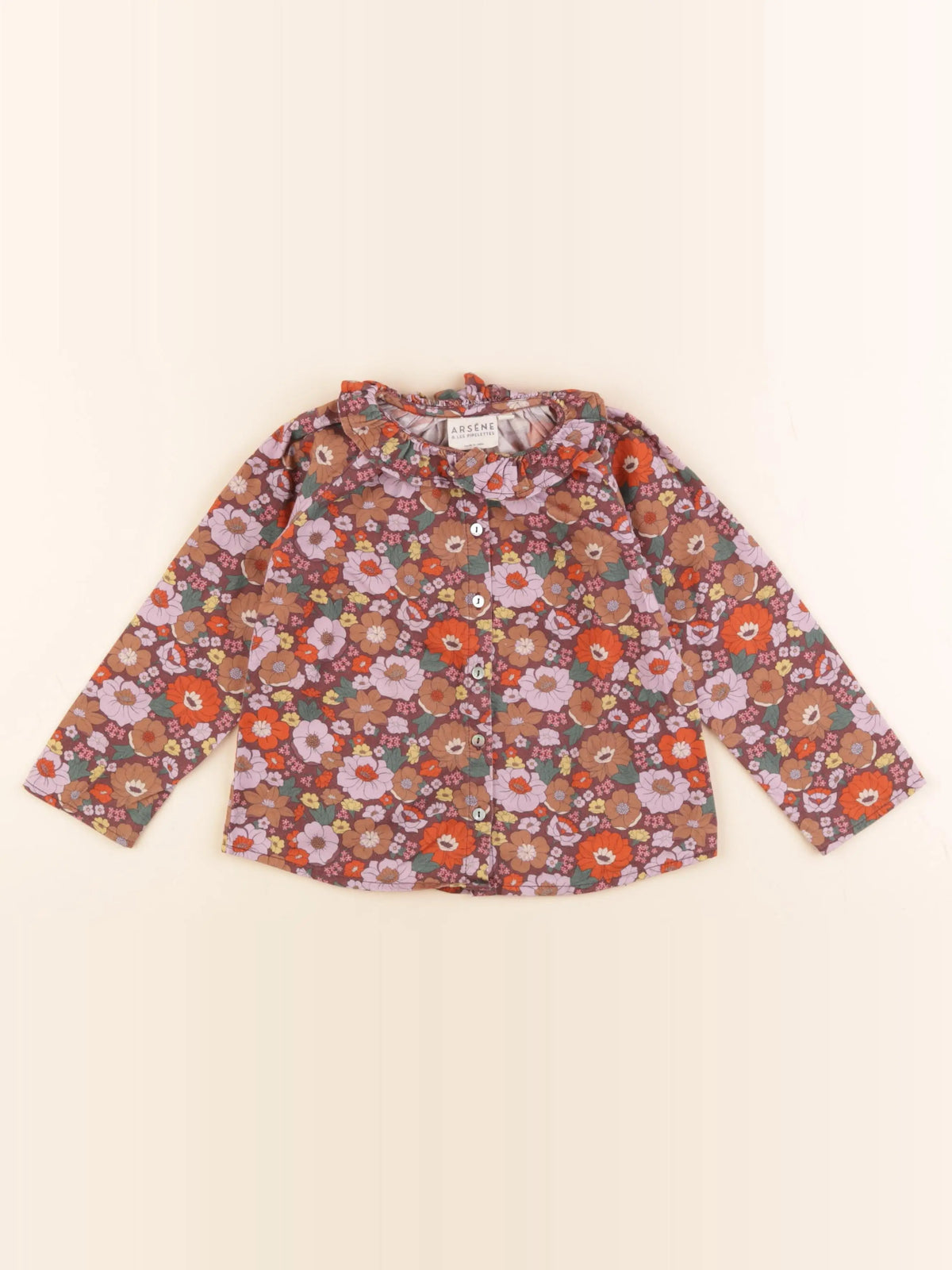 Arsène et les pipelettes - blouse multicolore - 36 mois