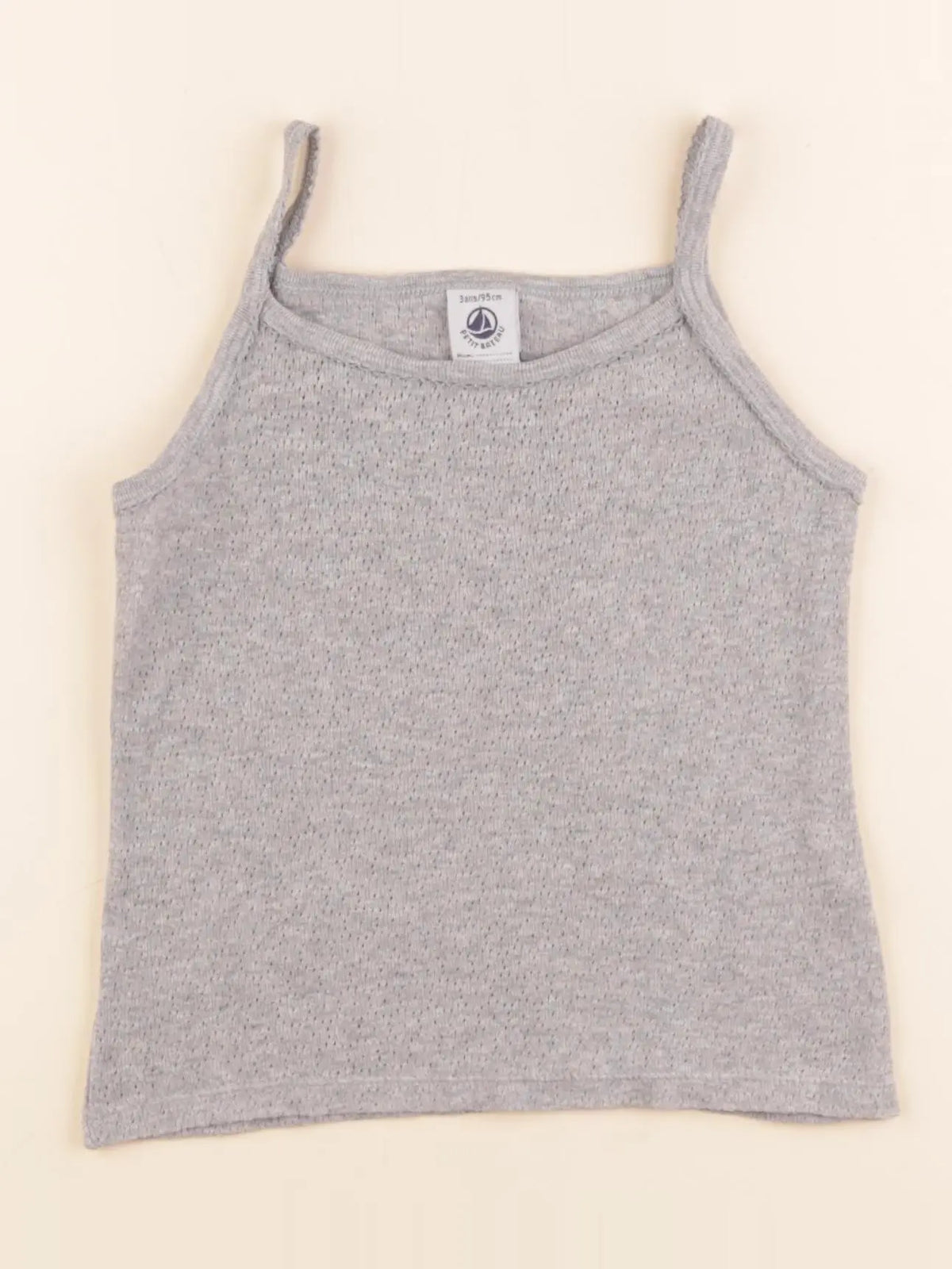 Petit Bateau - maillot de corps gris - 3 ans