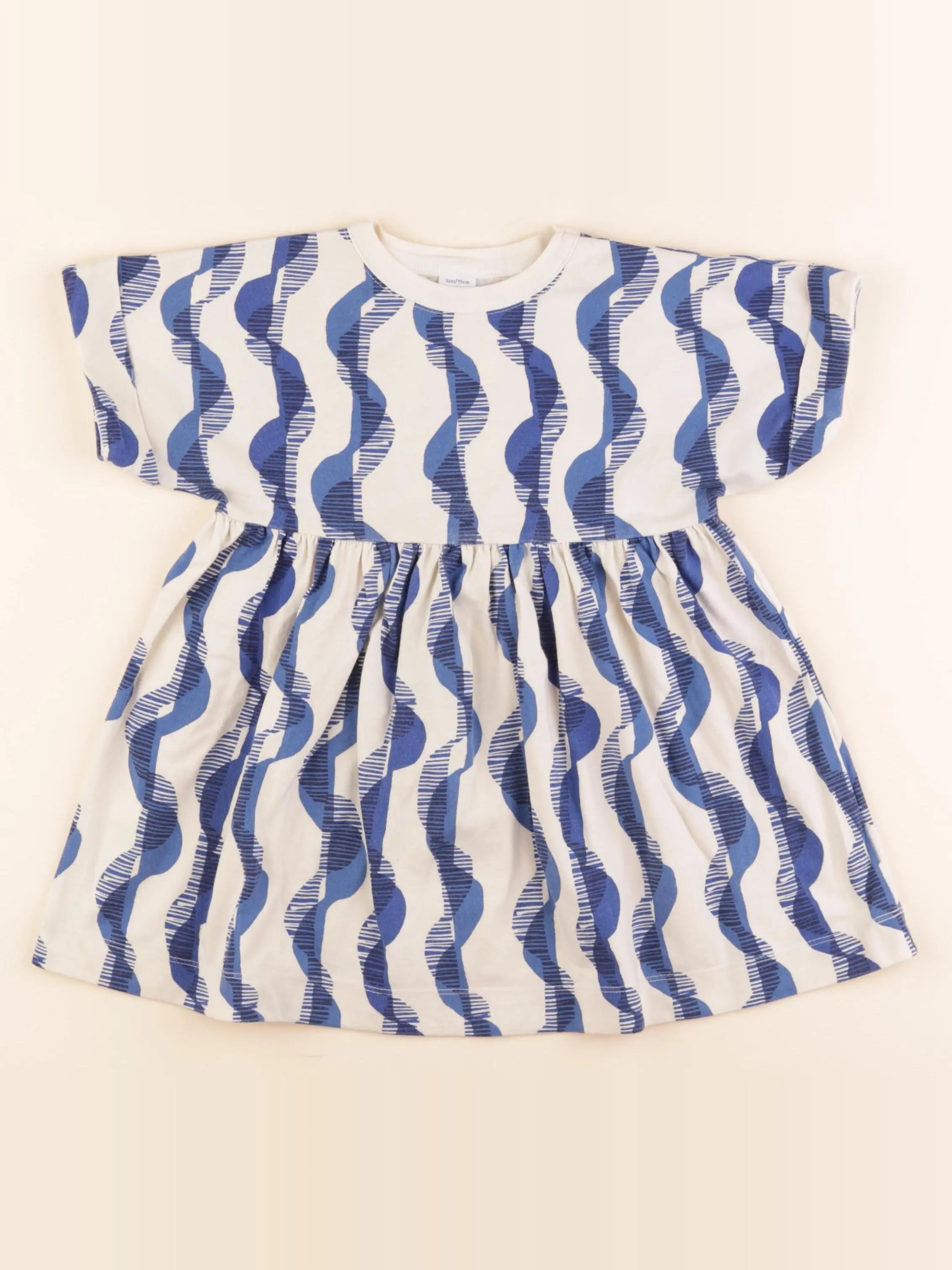 Petit Bateau - robe bleu - 3 ans