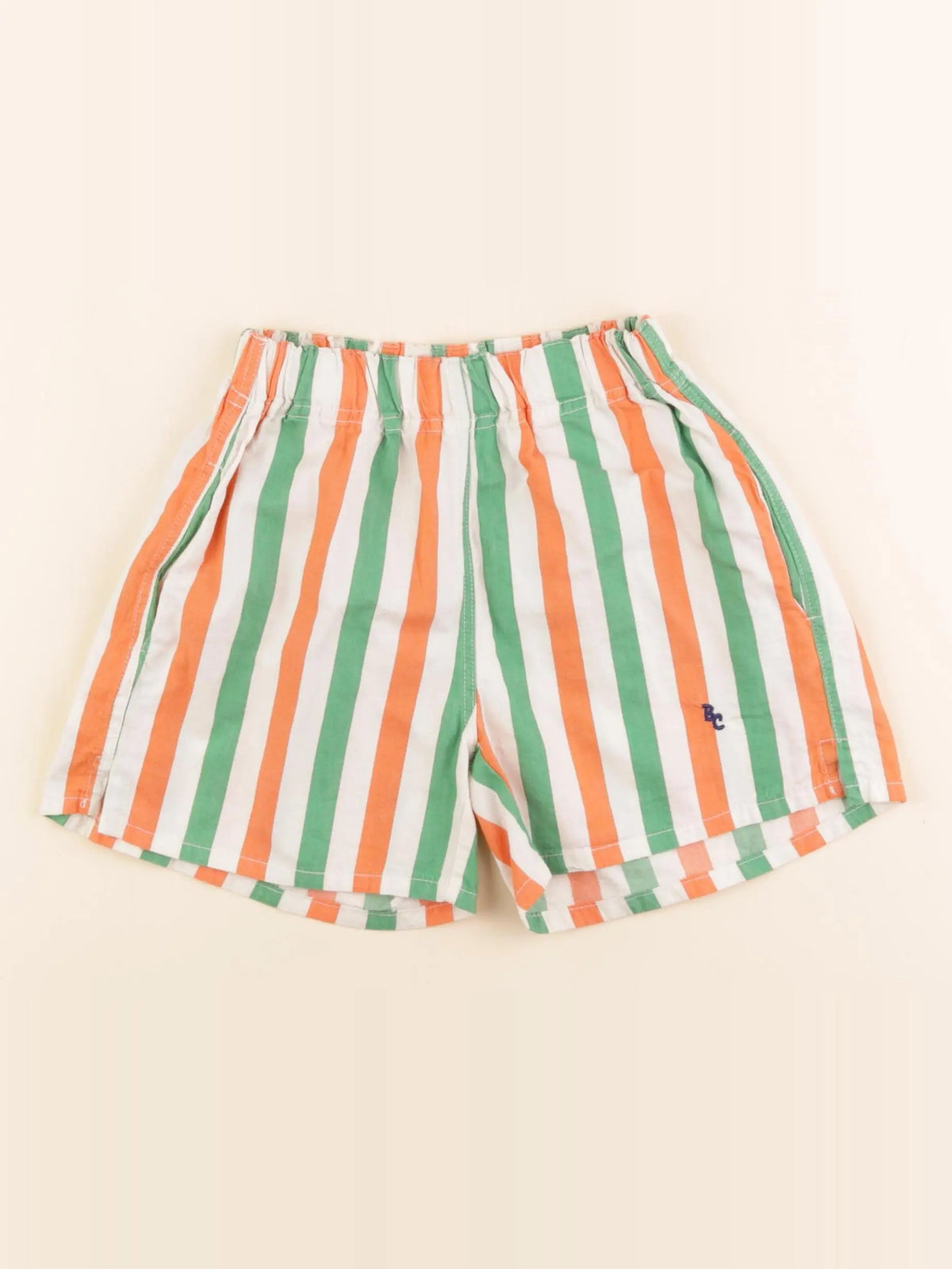 Bobo Choses - short vert, orange - 2/3 ans