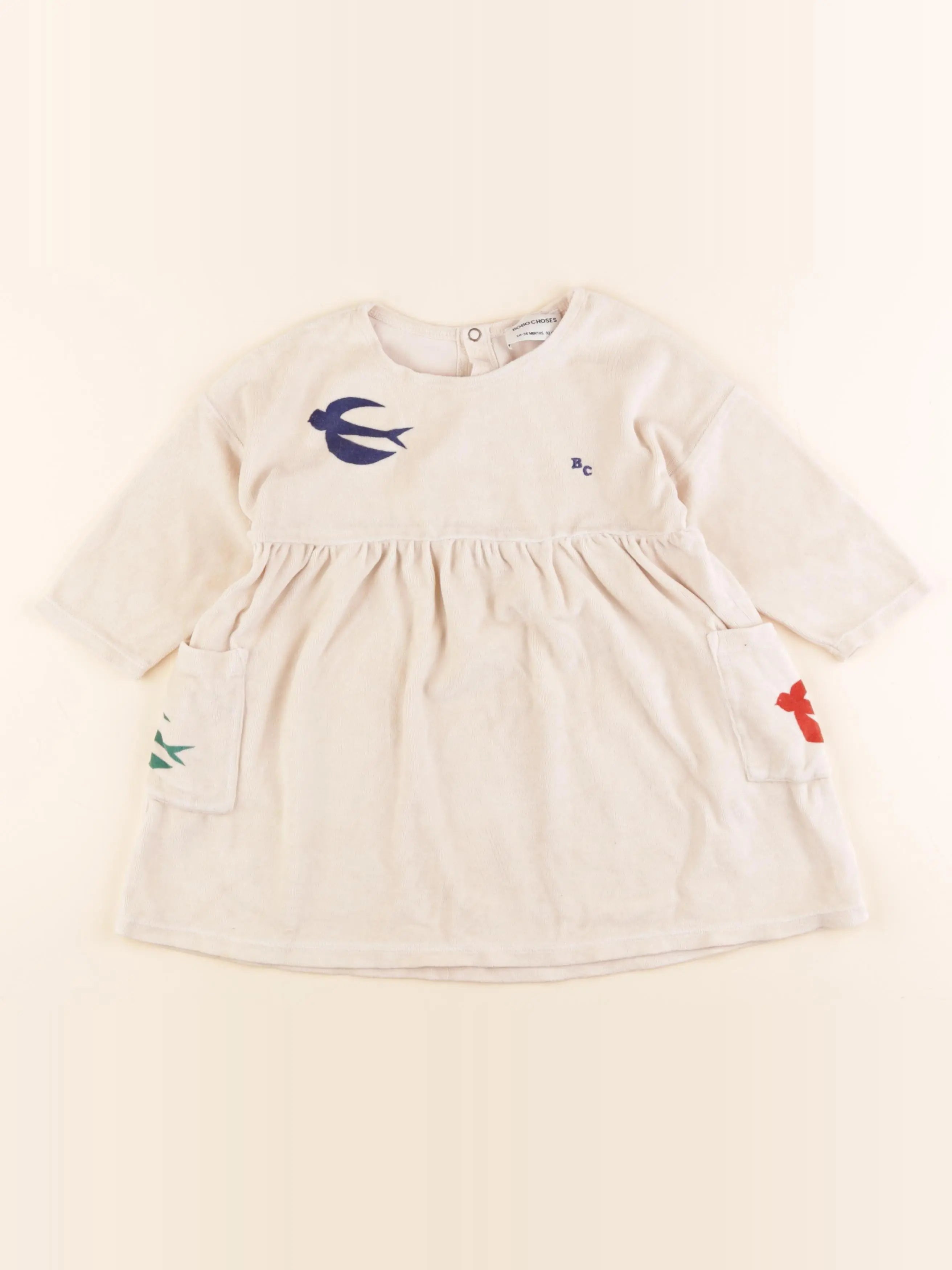 Bobo Choses - robe beige - 24/36 mois