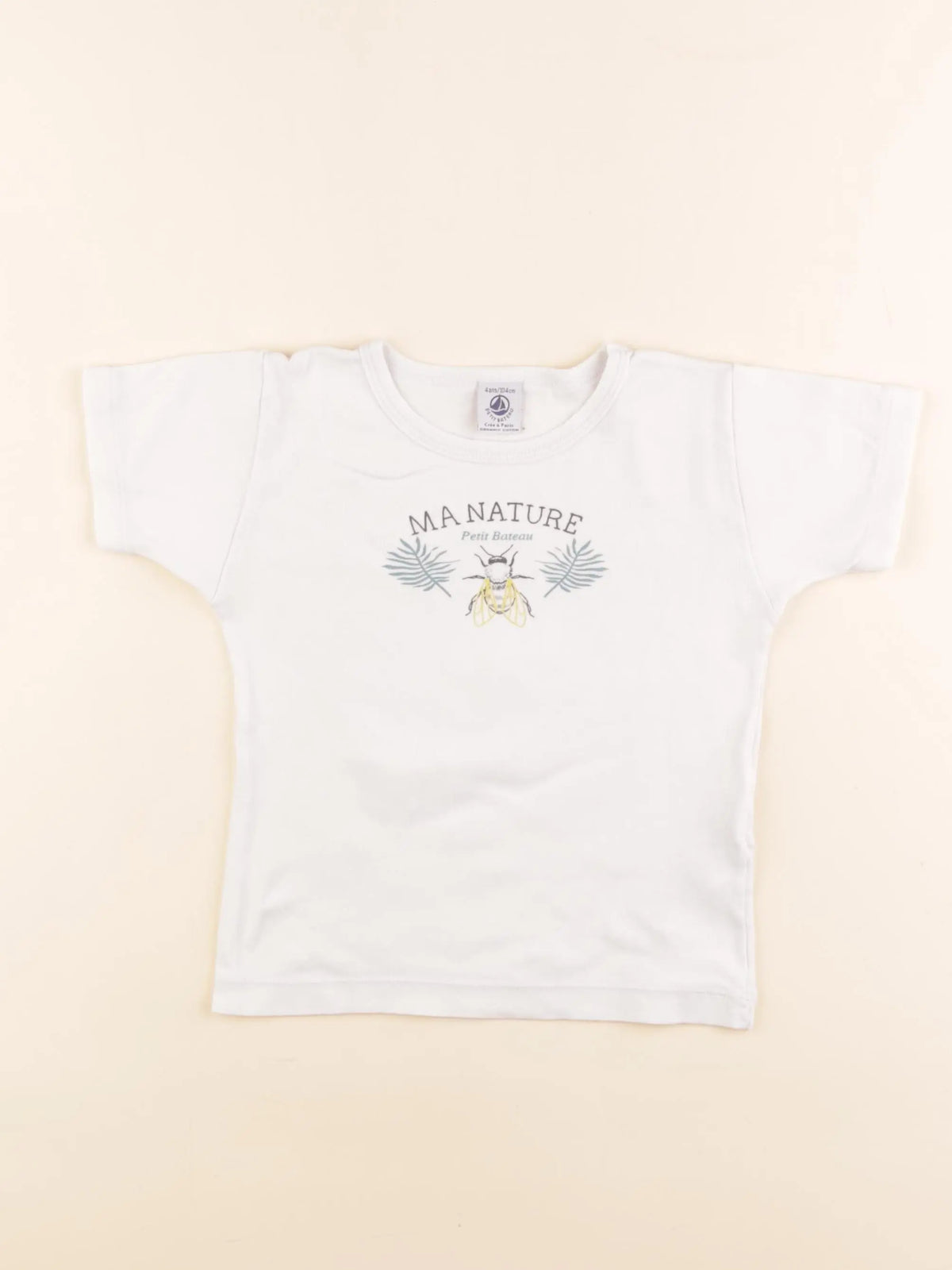 Petit Bateau - maillot de corps blanc - 4 ans