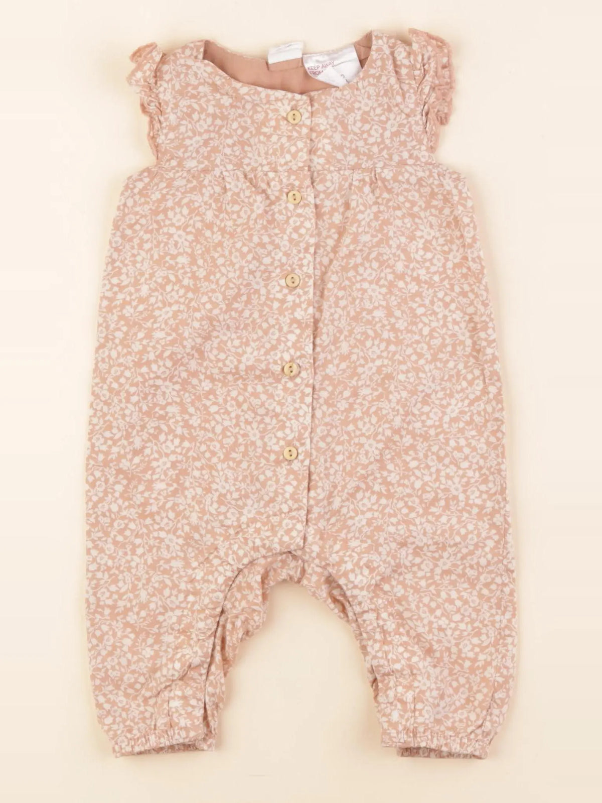 H&M - combinaison rose - 2/4 mois