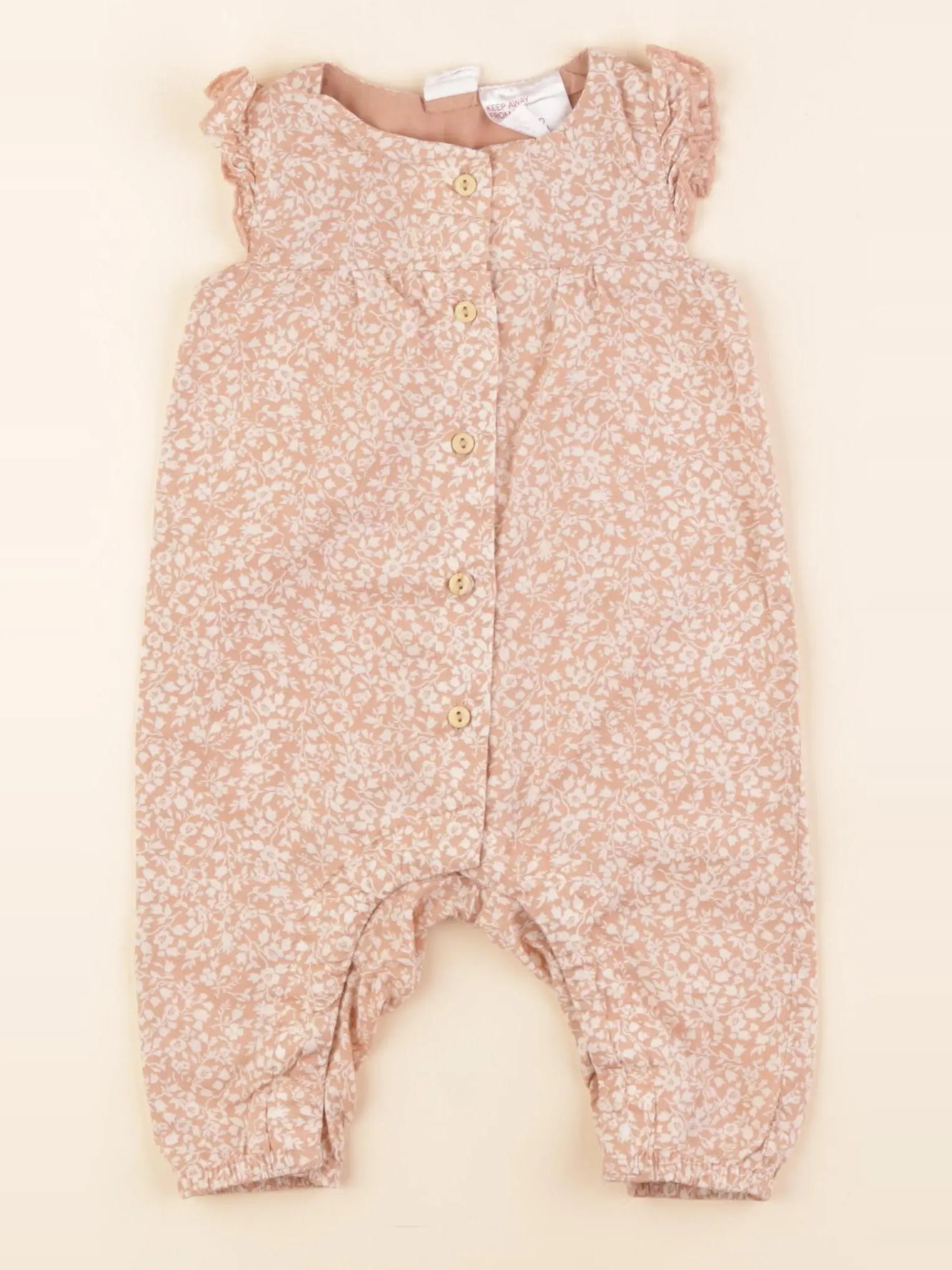 H&M - combinaison rose - 2/4 mois
