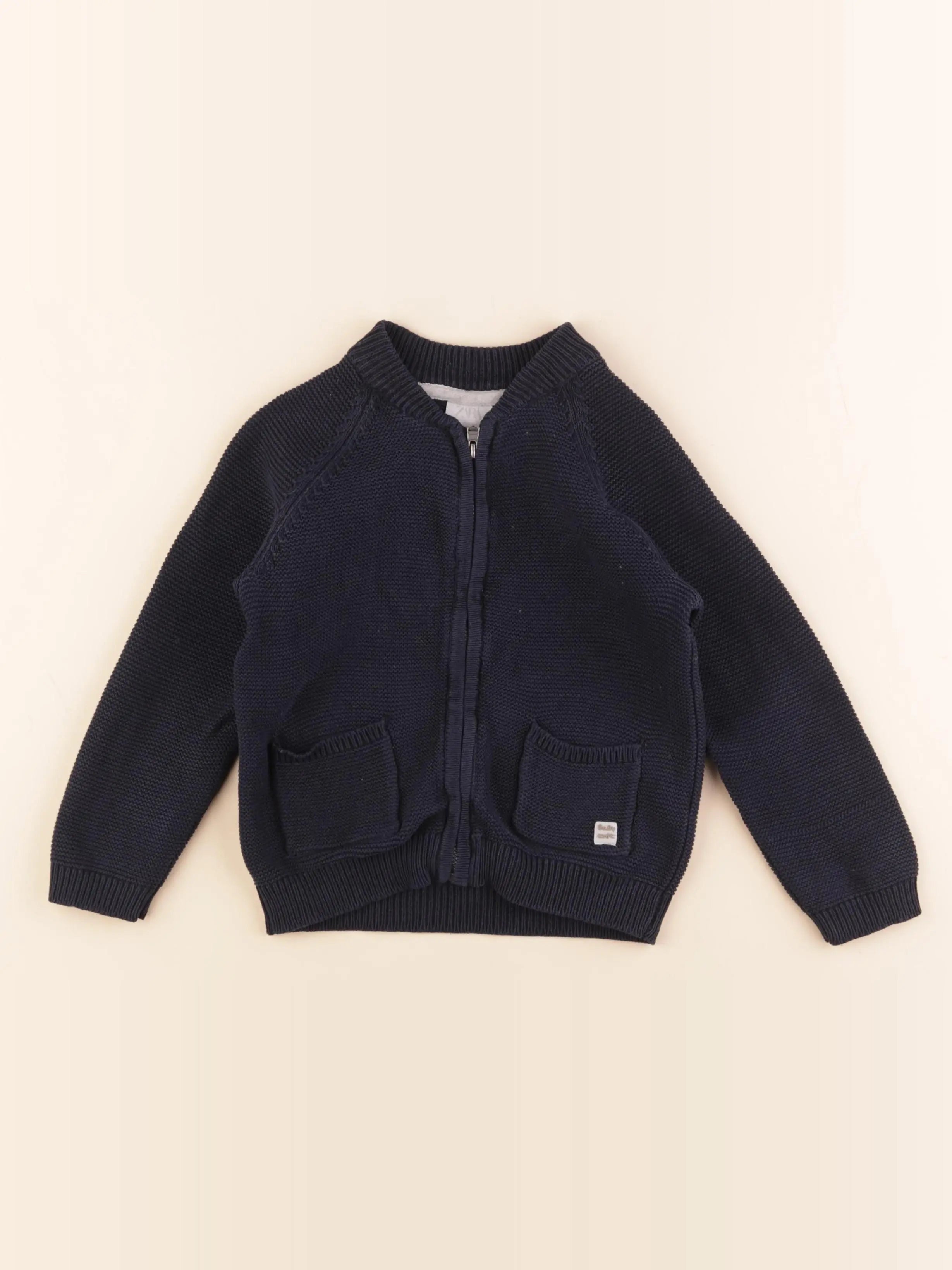 Zara - gilet bleu - 2/3 ans