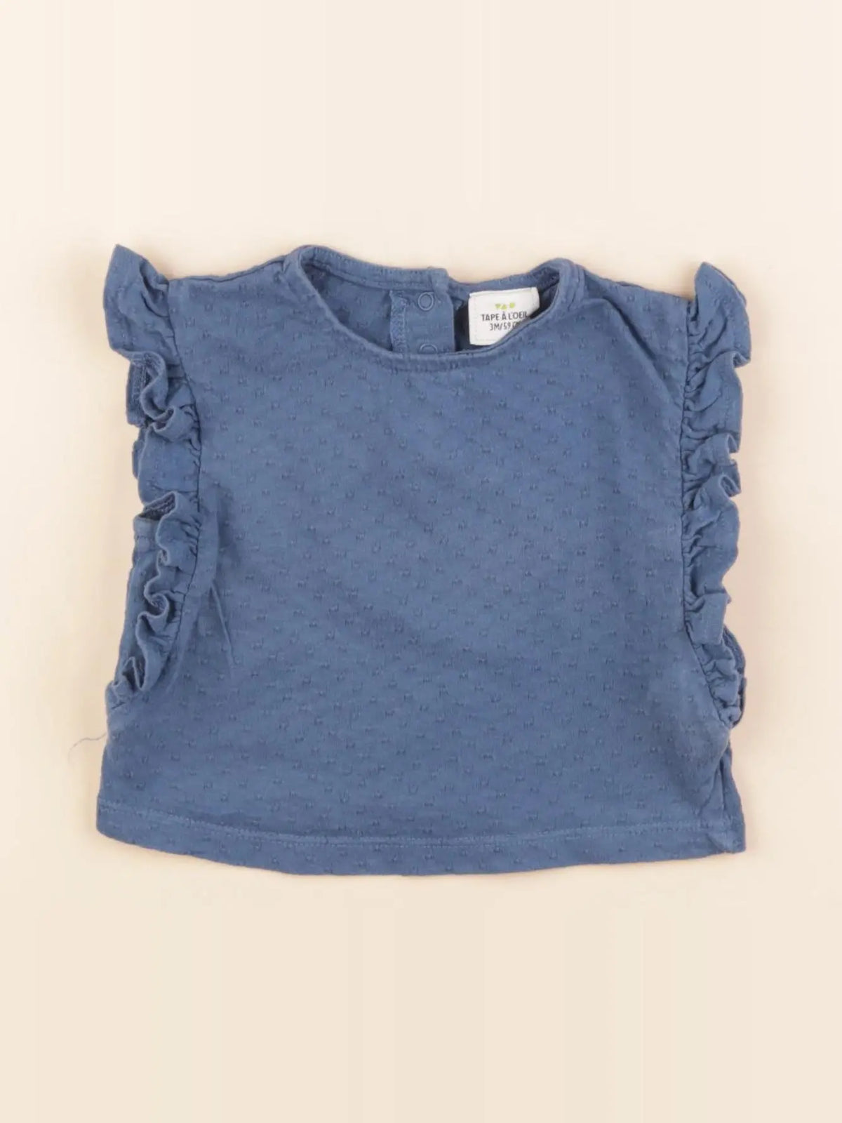 Tape à l'oeil - tee-shirt bleu - 3 mois