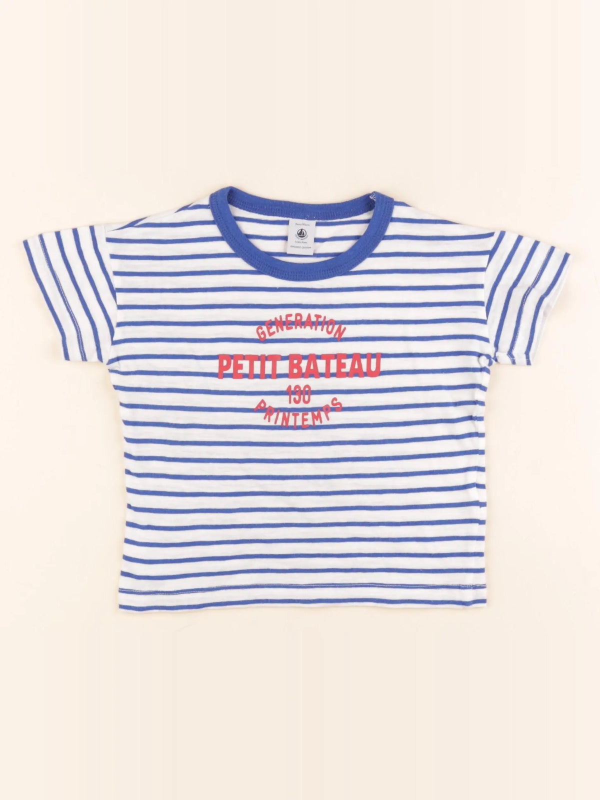 Tee-shirt bleu, blanc