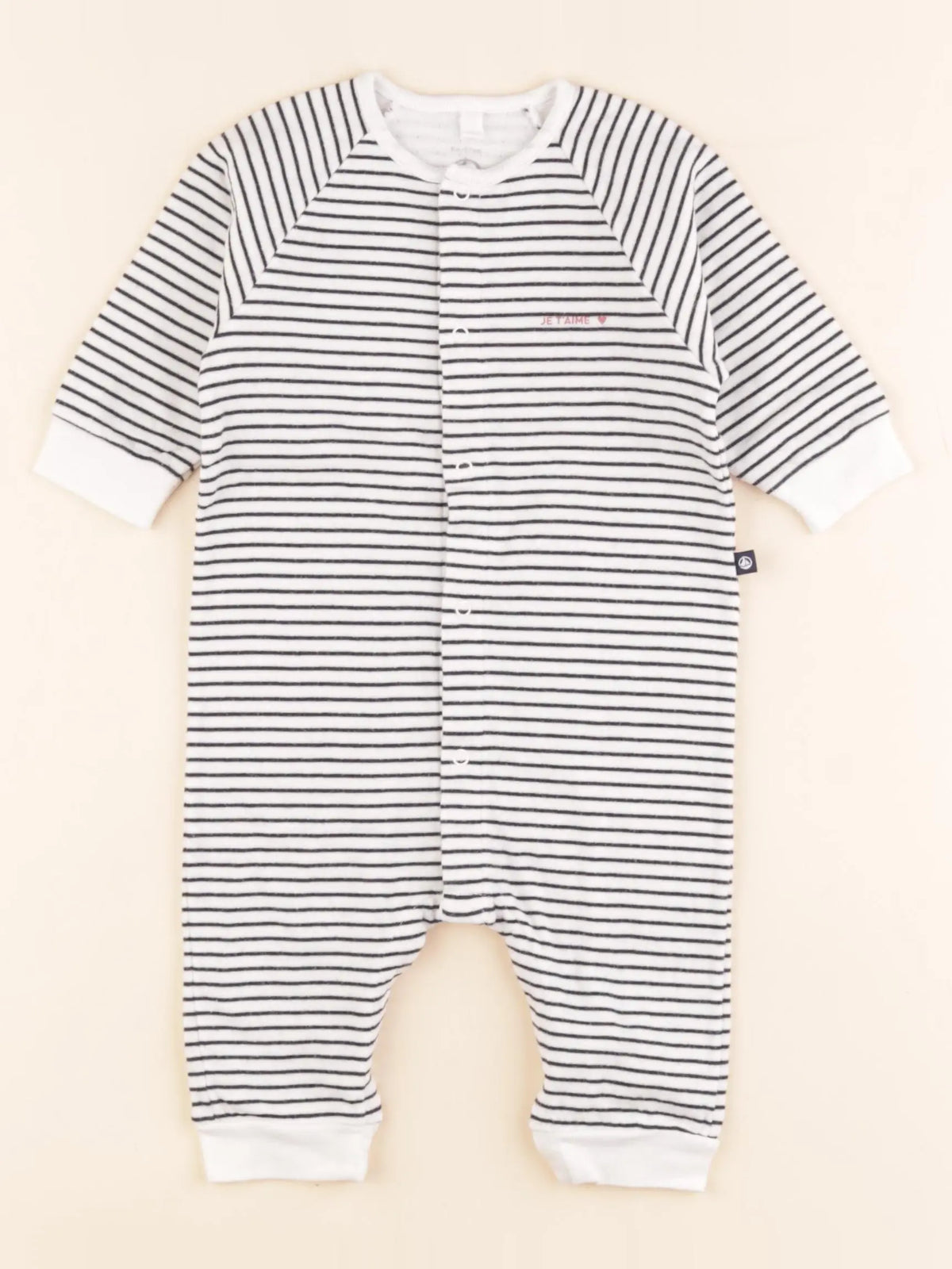 Pyjama coton bleu, blanc