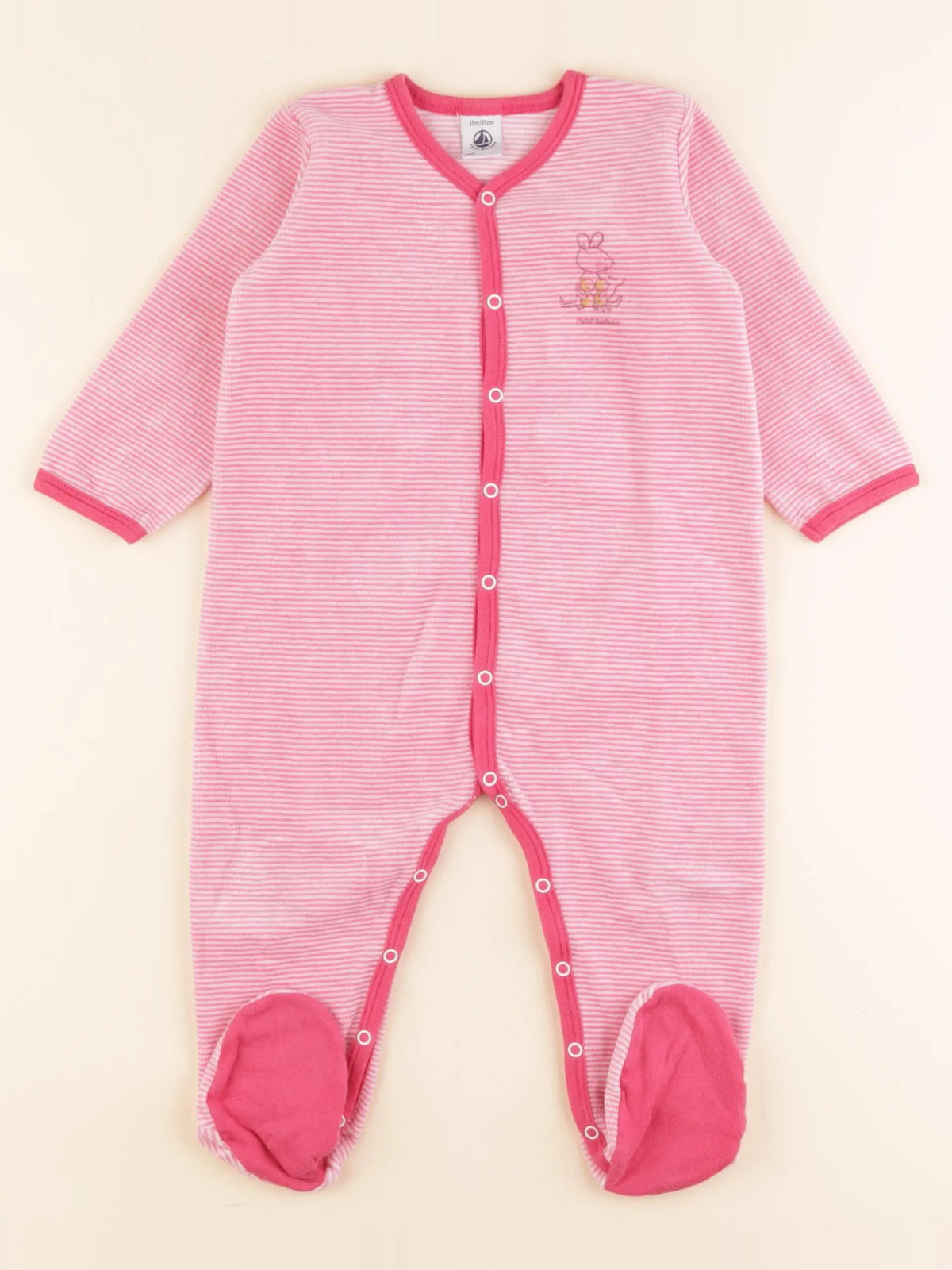 Pyjama velours rose