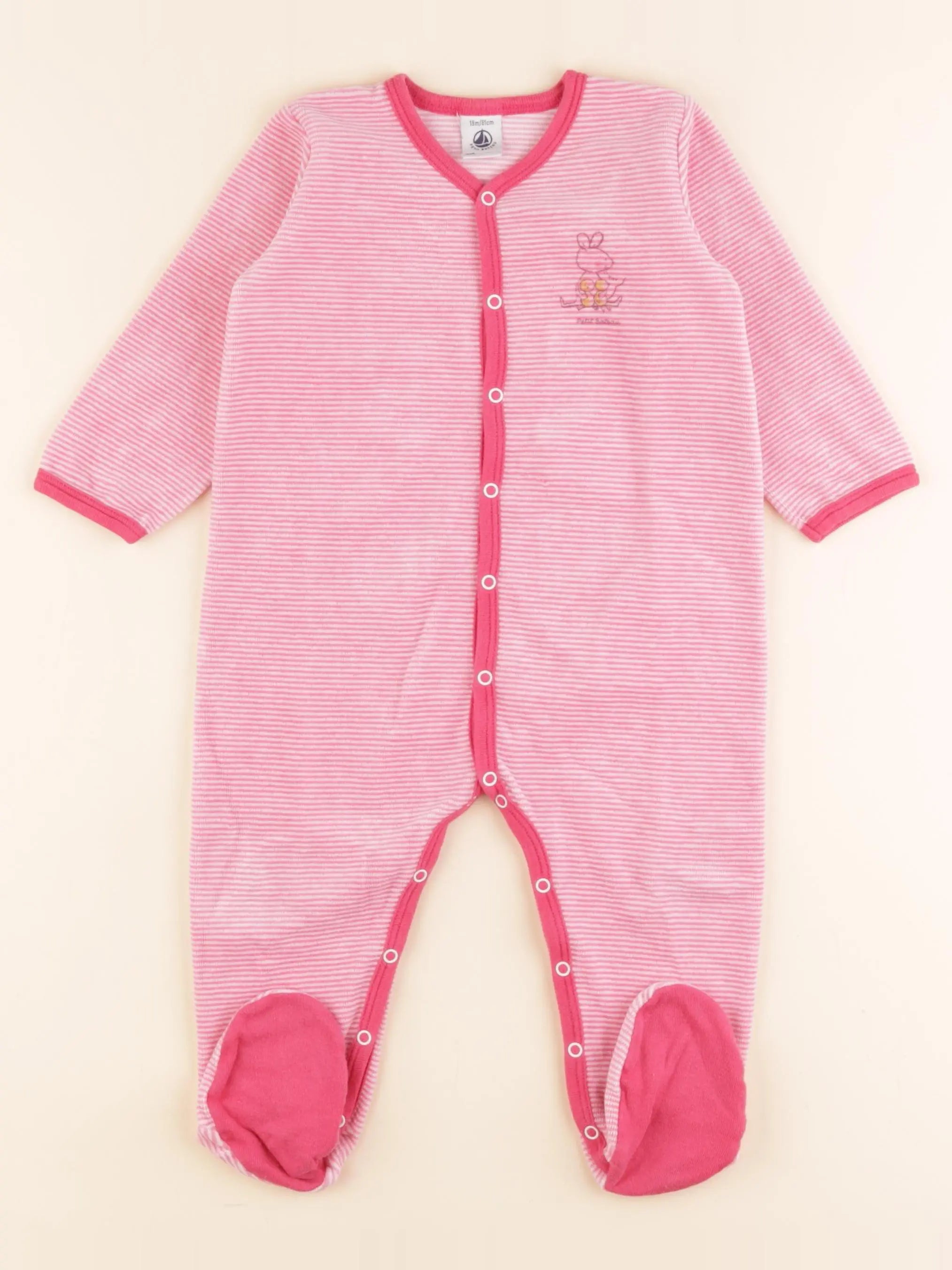 Pyjama velours rose