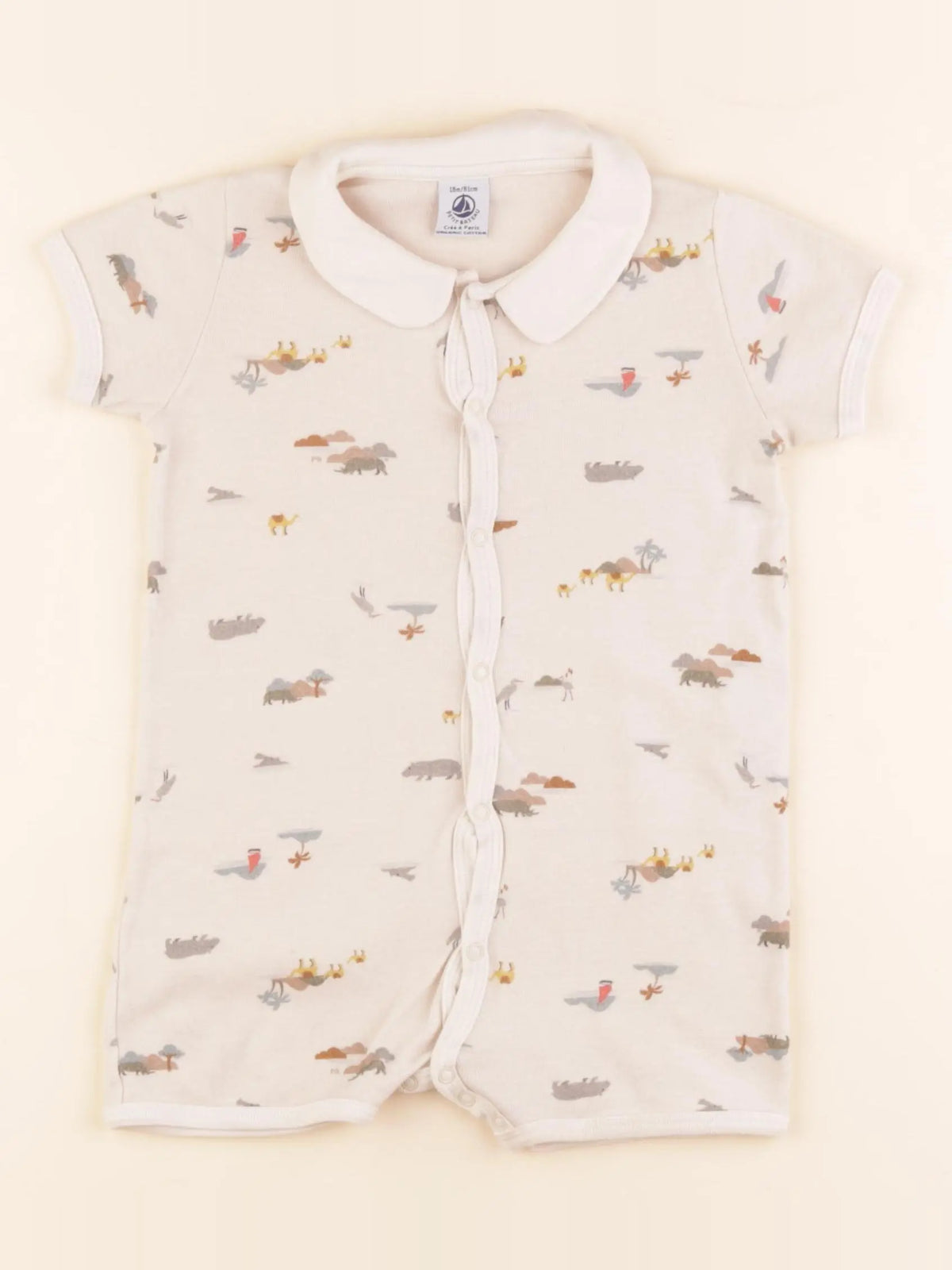Pyjama coton beige