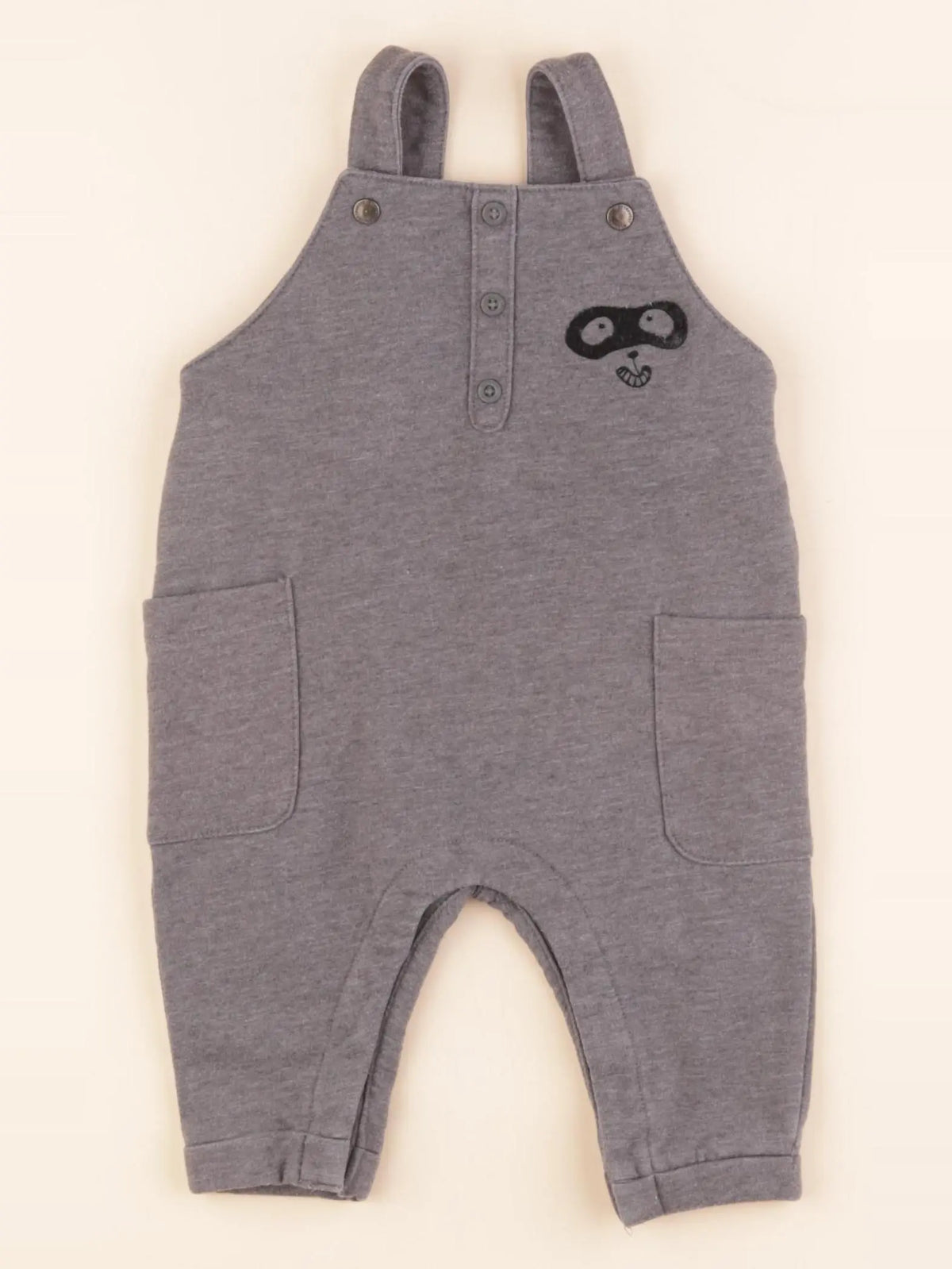 Vertbaudet - salopette gris - 6 mois