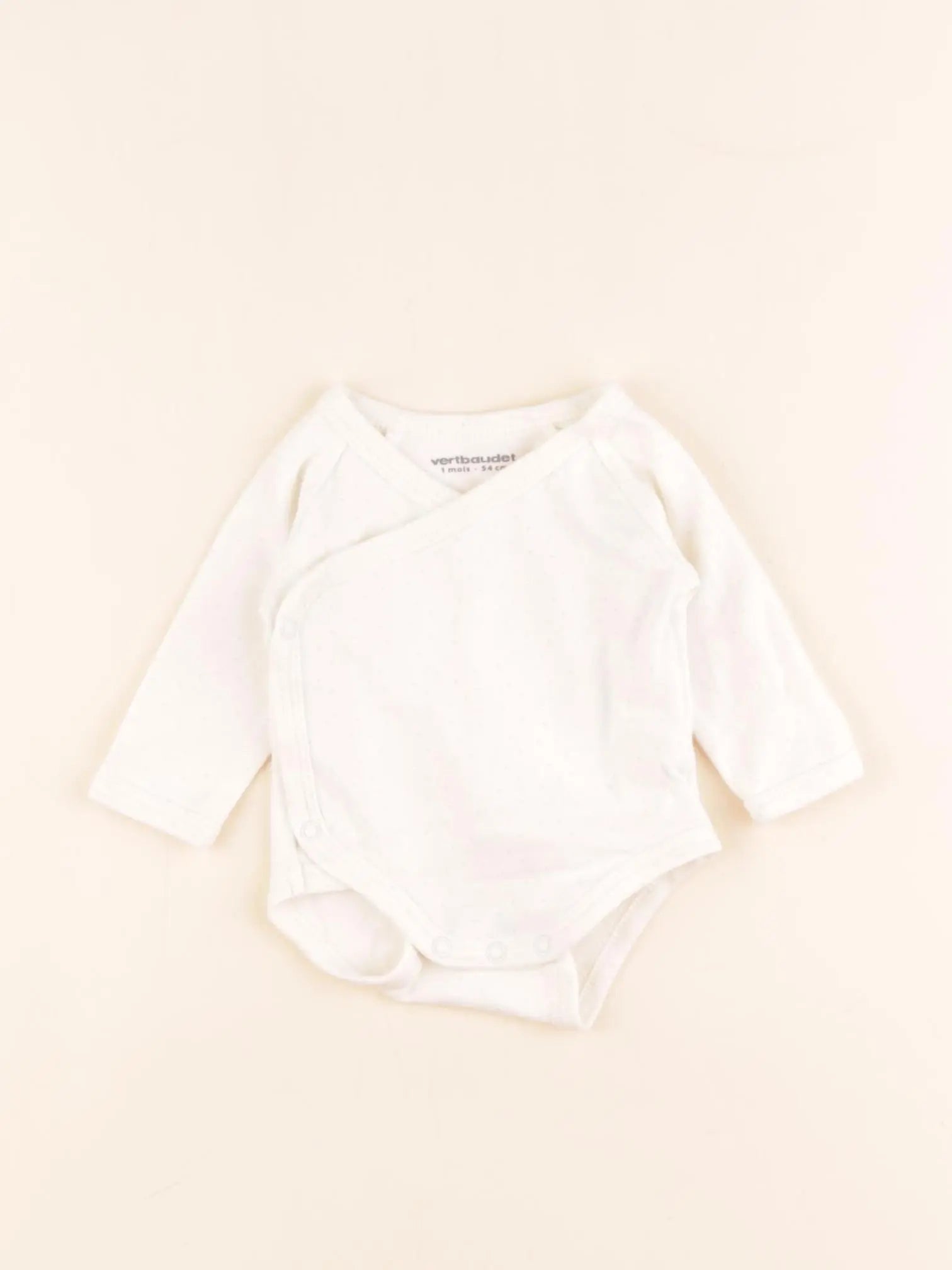 Vertbaudet - body beige - 1 mois