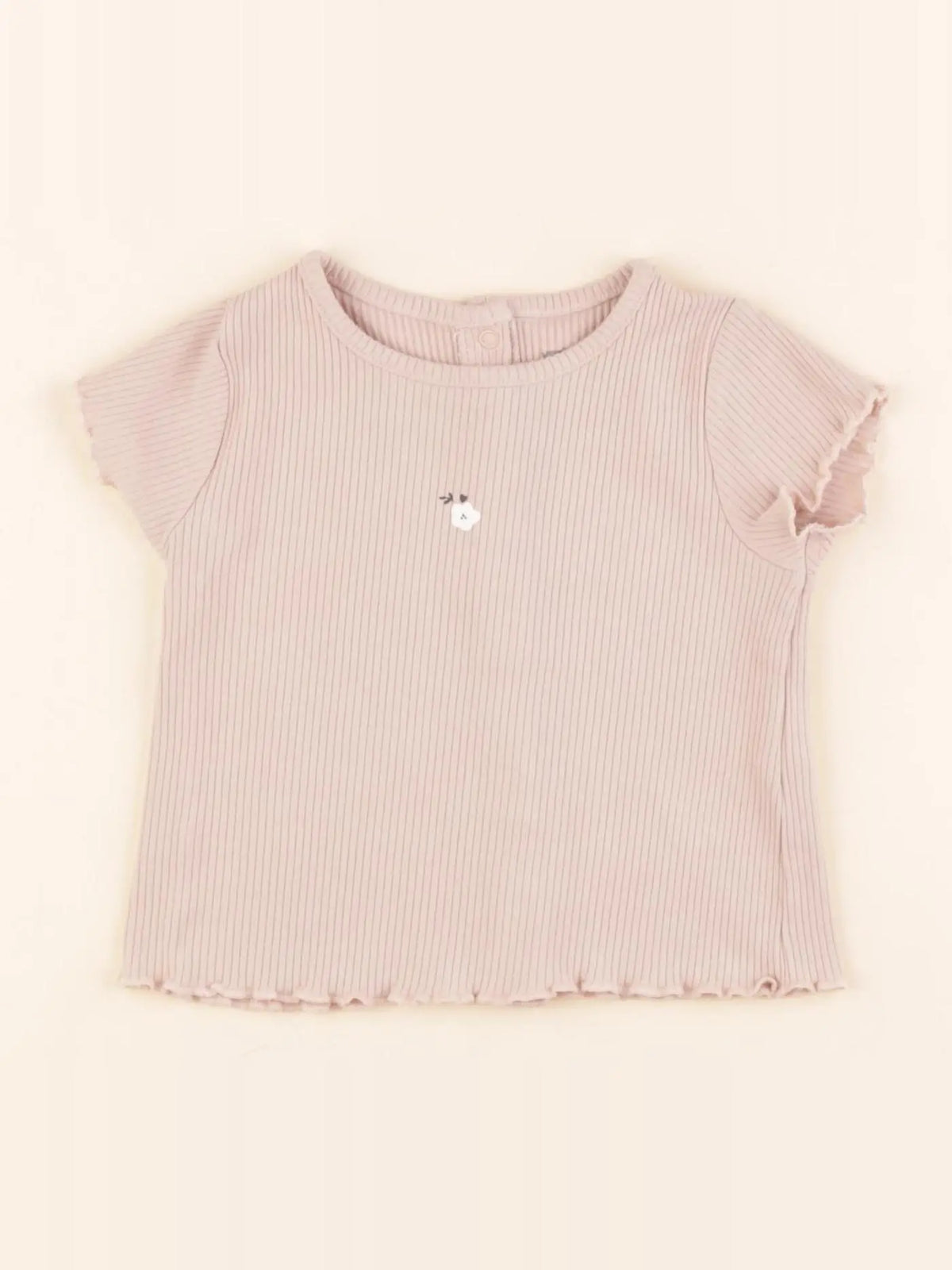 Vertbaudet - tee-shirt rose - 9 mois