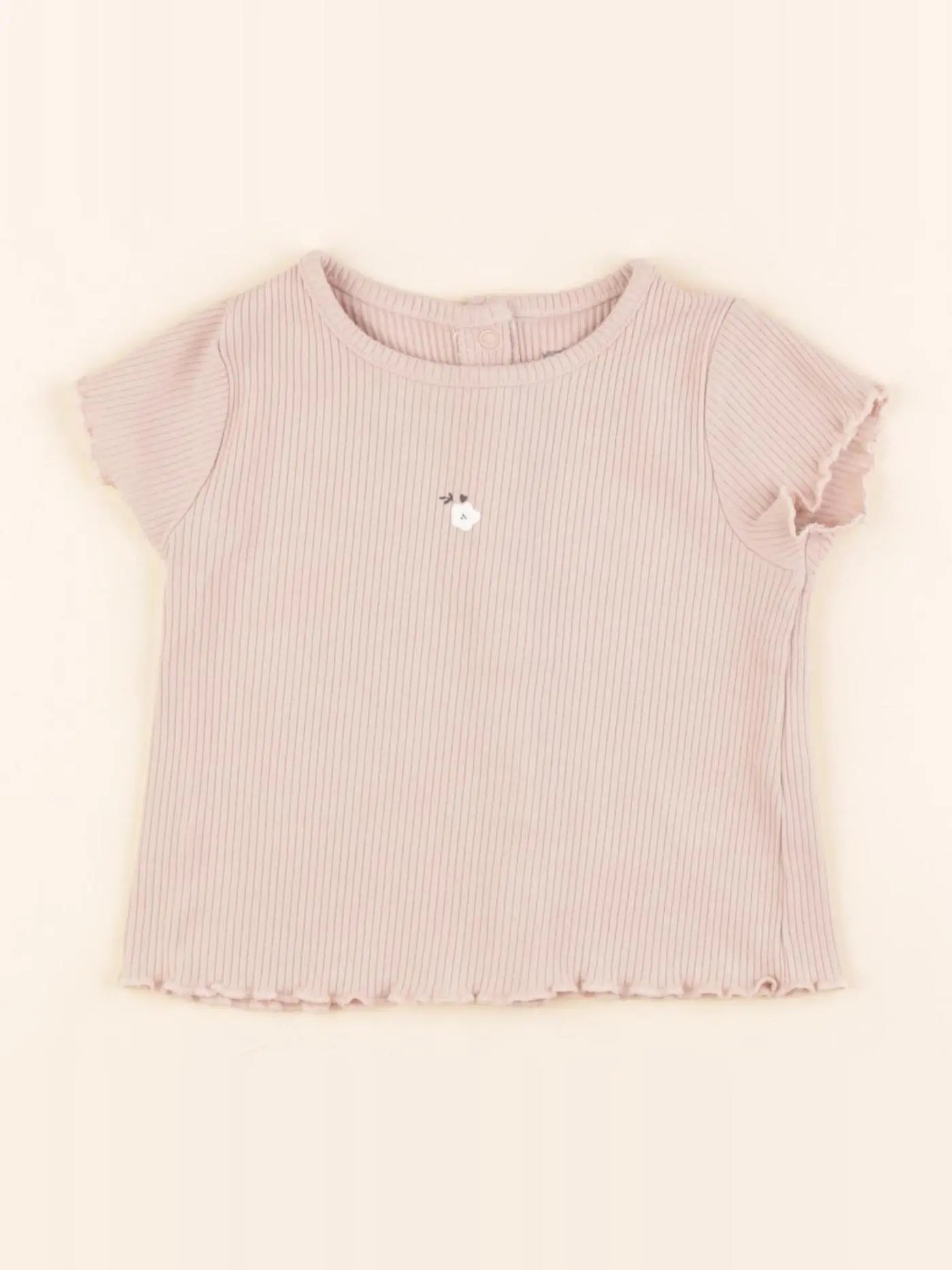 Vertbaudet - tee-shirt rose - 9 mois