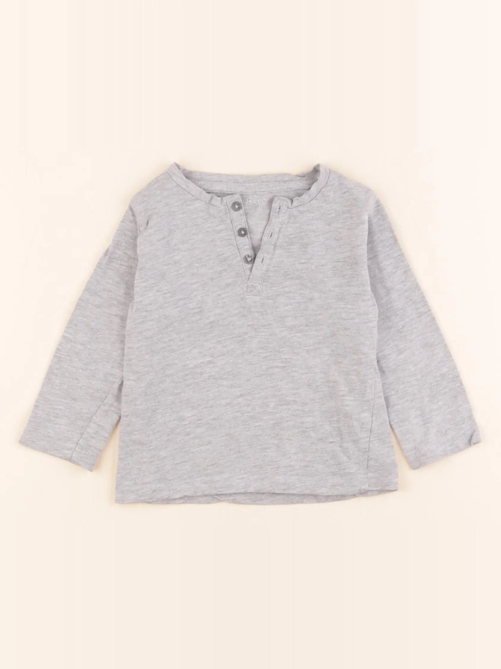 Vertbaudet - tee-shirt gris - 9 mois