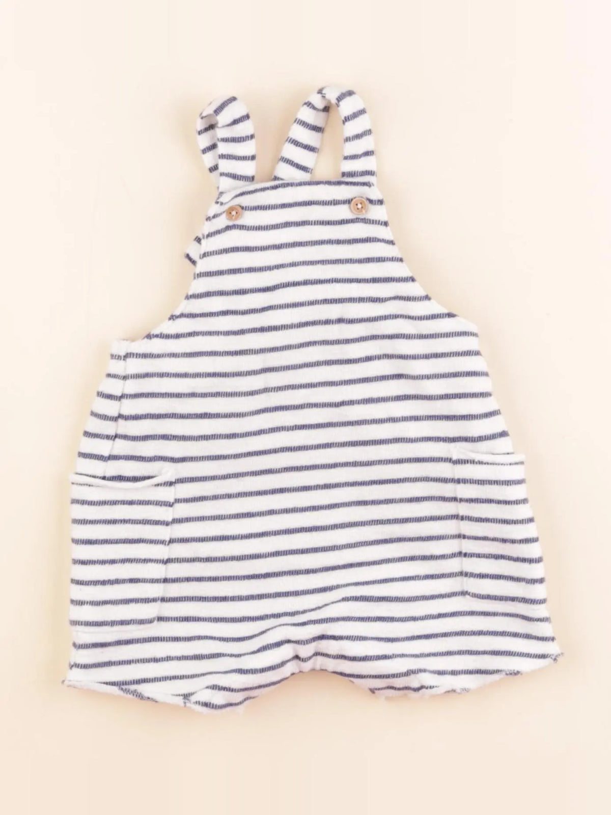 Boutchou - salopette blanc, bleu - 3 mois