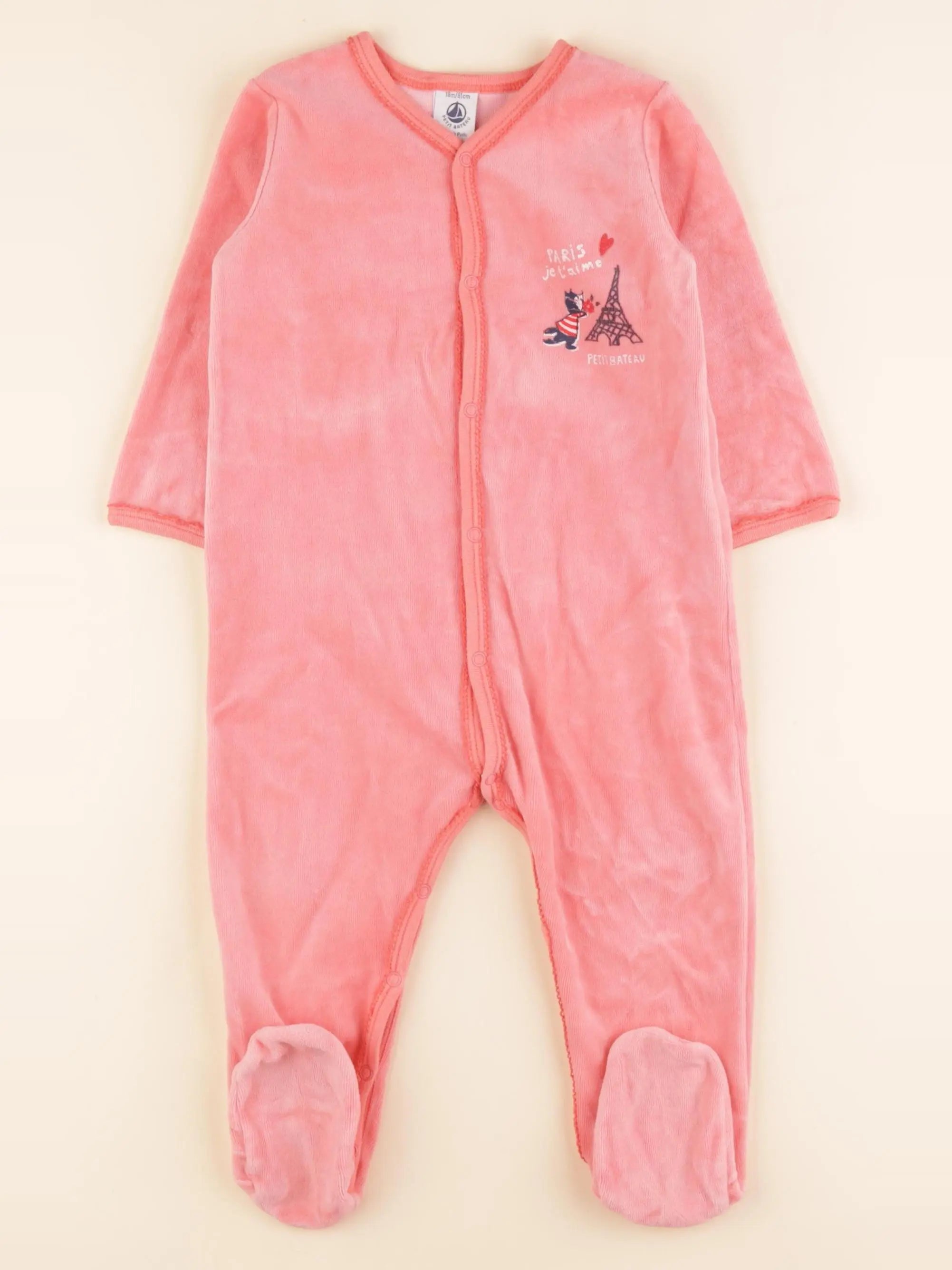 Pyjama velours rose