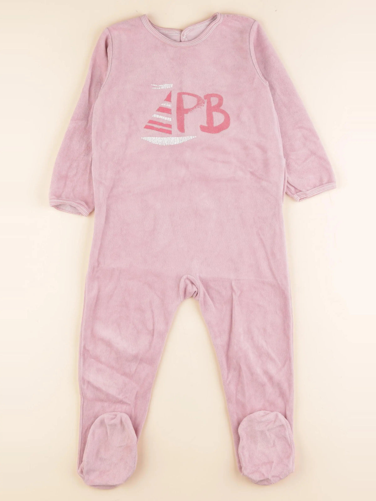 Pyjama velours rose