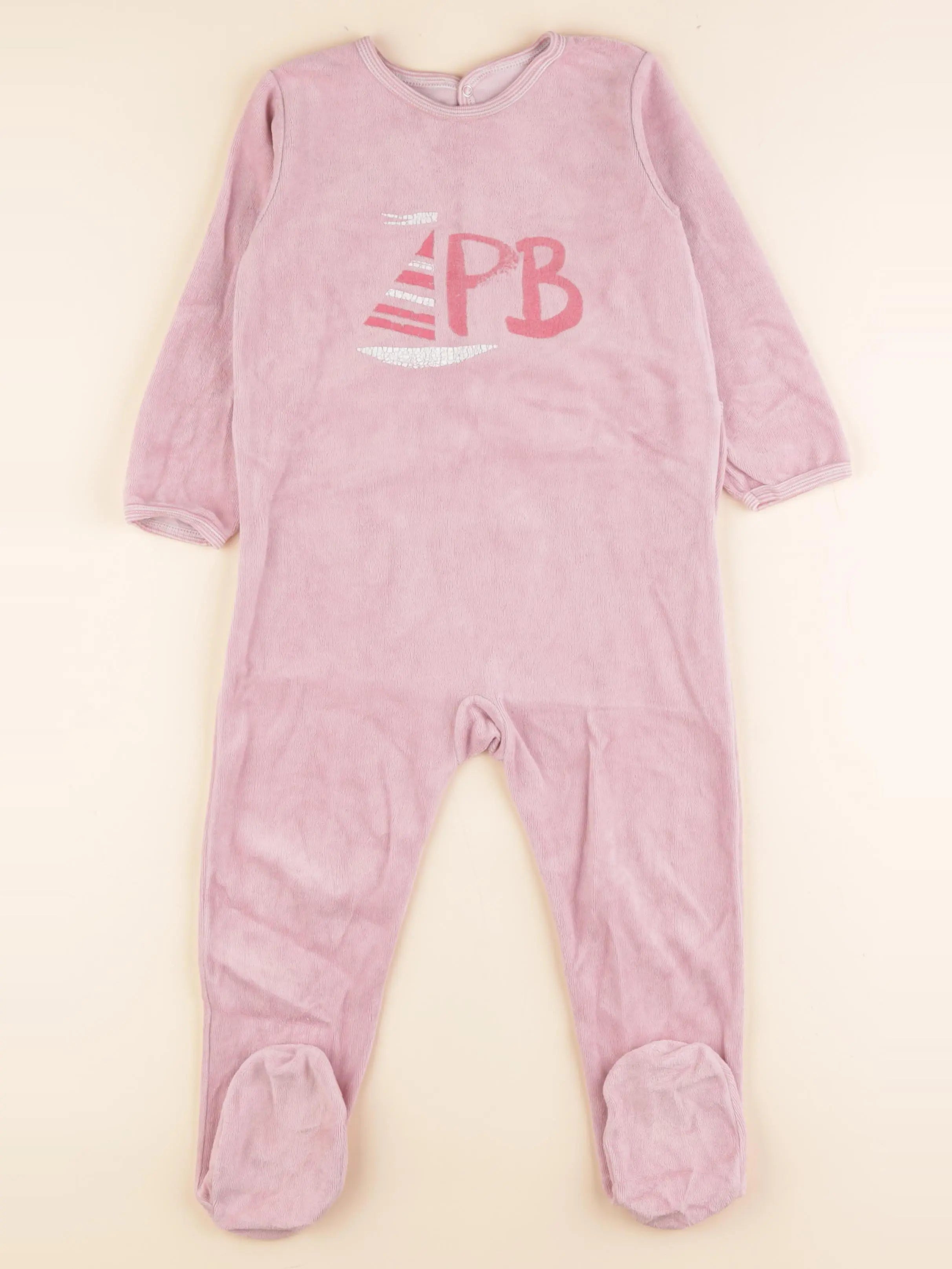 Pyjama velours rose