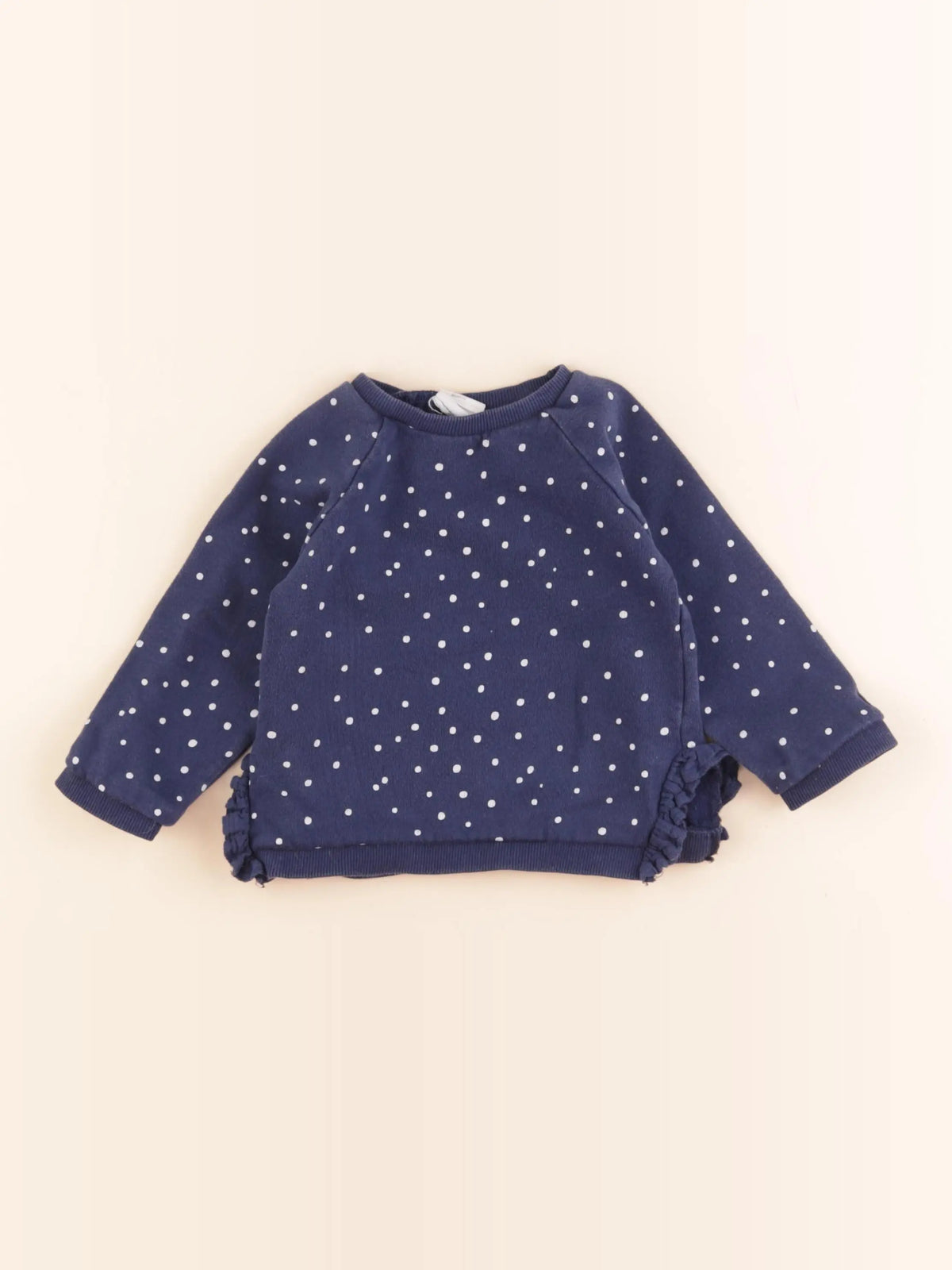 Zara - sweat bleu - 9/12 mois