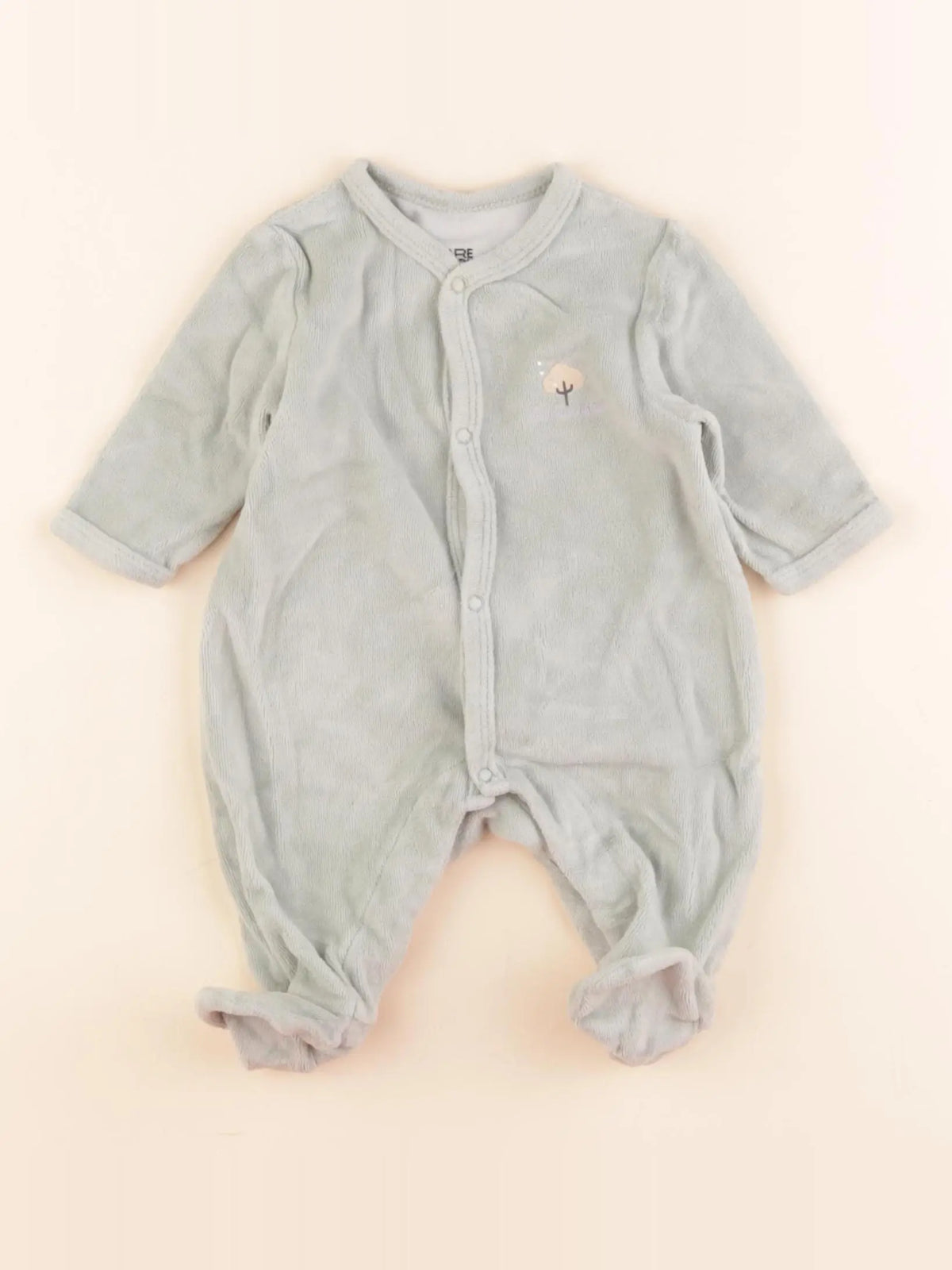 La Redoute - pyjama velours vert - 1 mois