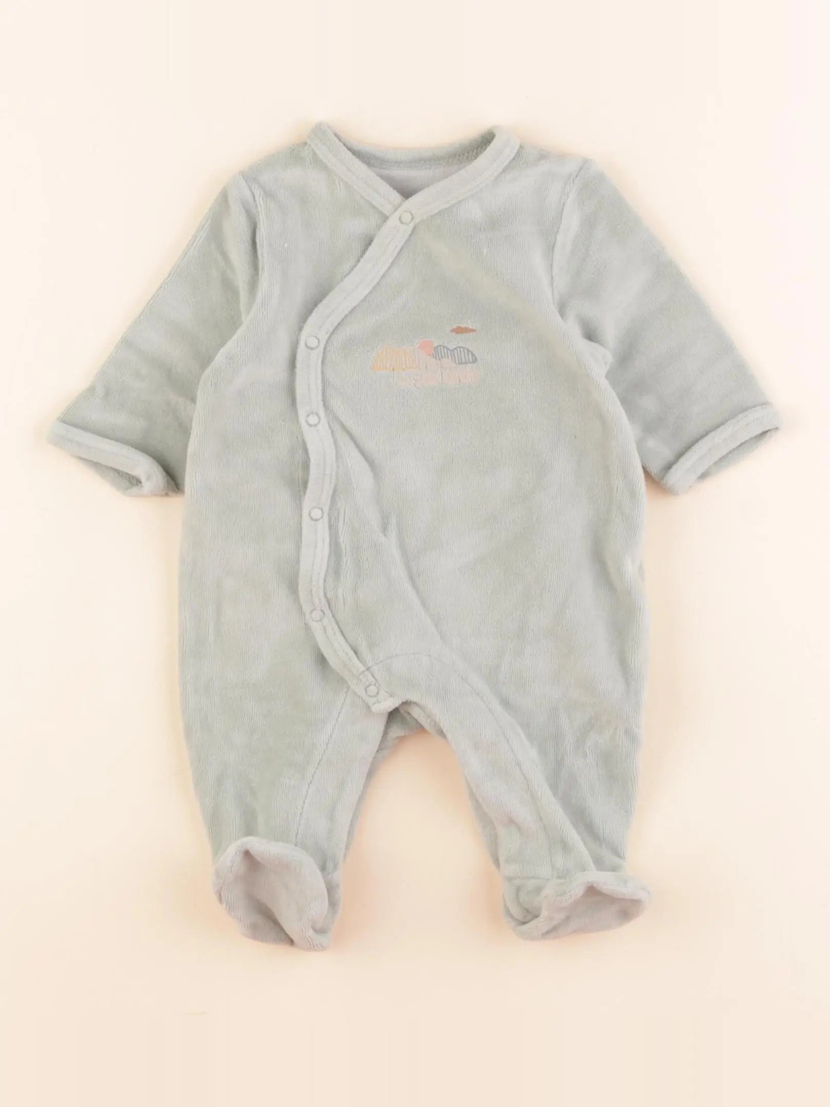 La Redoute - pyjama velours vert - 1 mois