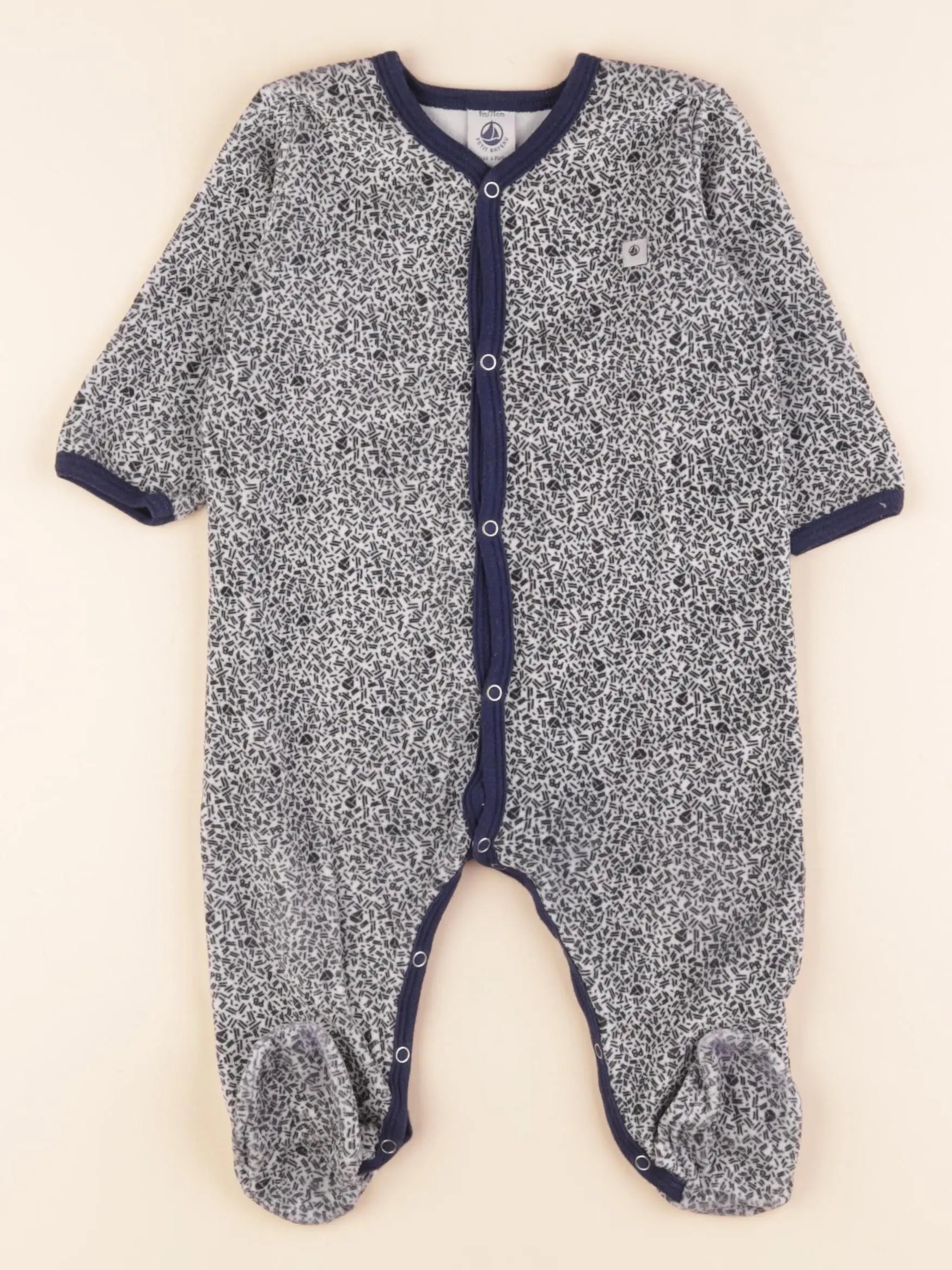 Pyjama velours bleu
