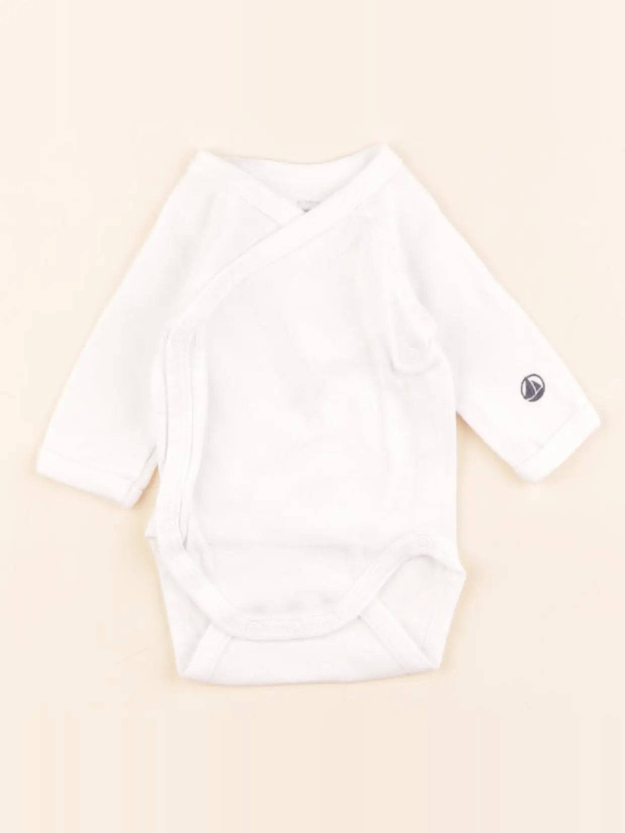 Petit Bateau - body blanc - 0 mois
