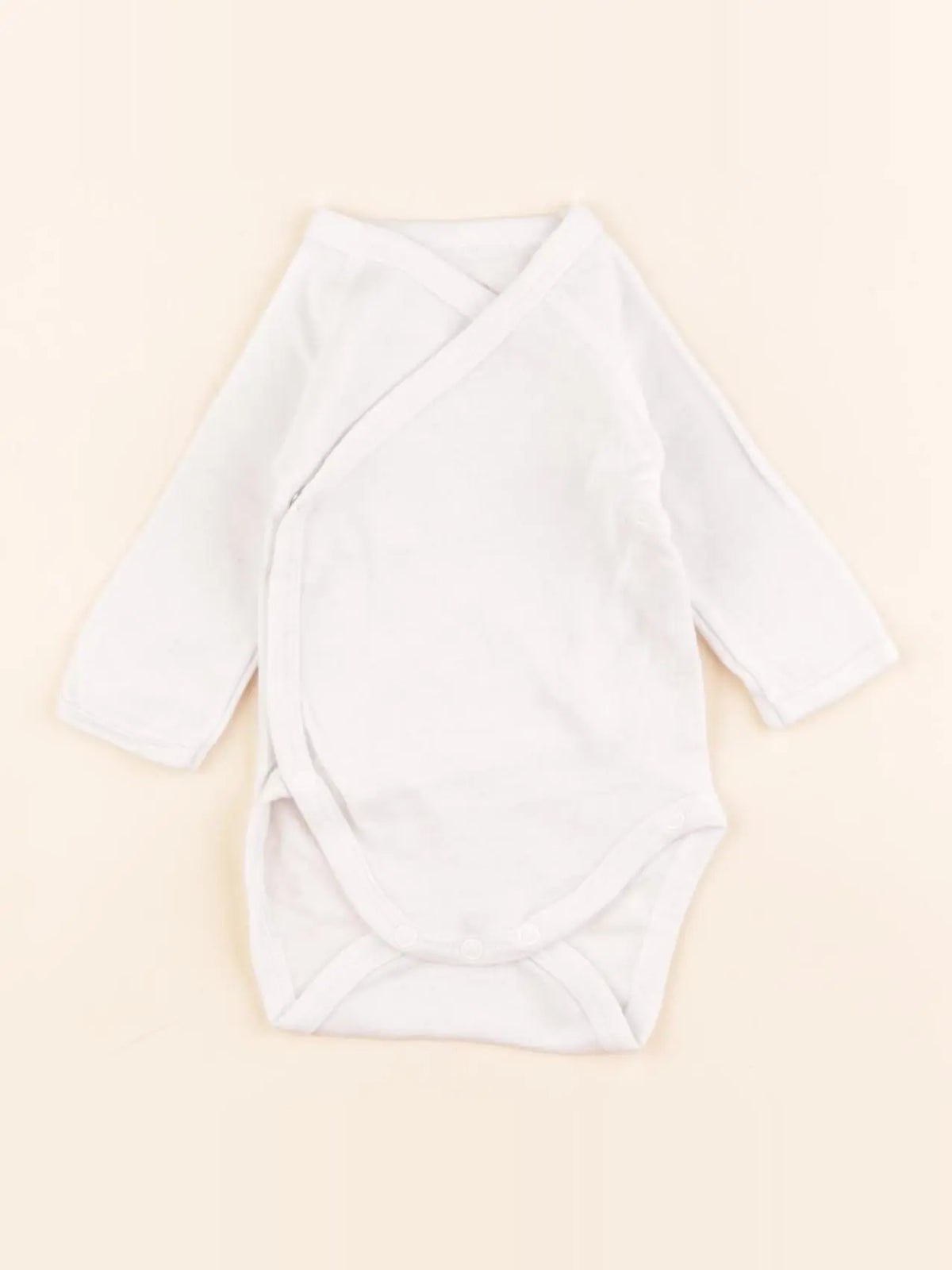 Petit Bateau - body blanc - 0 mois