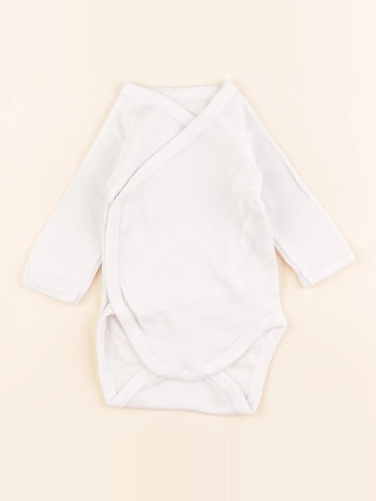 Petit Bateau - body blanc - 0 mois
