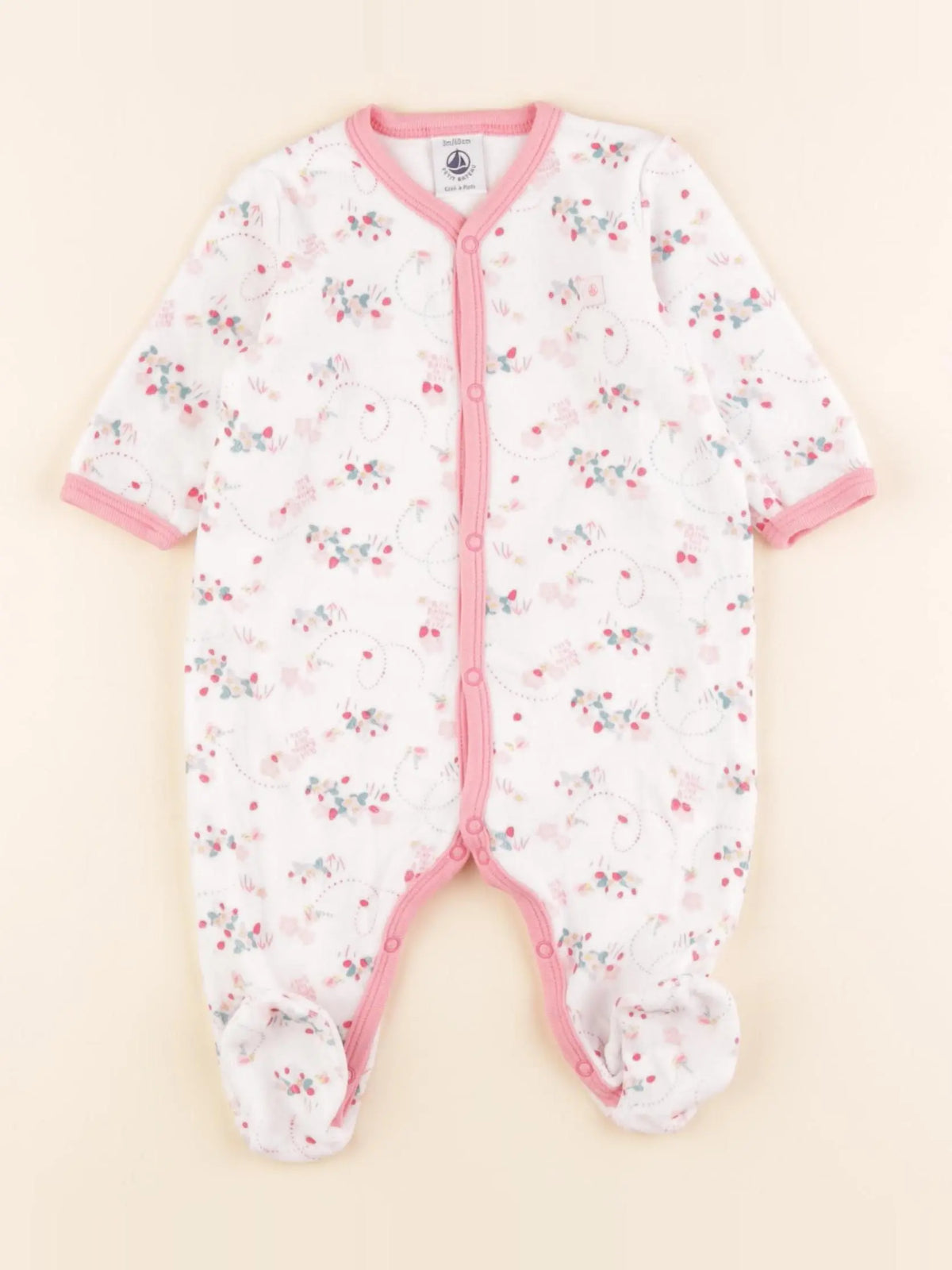 Pyjama velours multicolore