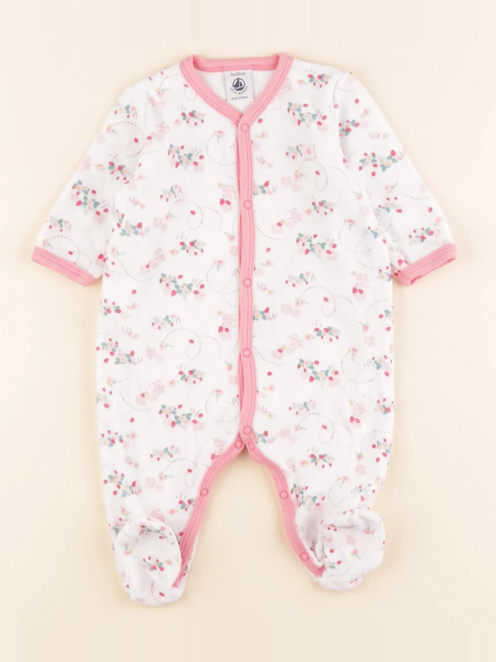 Pyjama velours multicolore