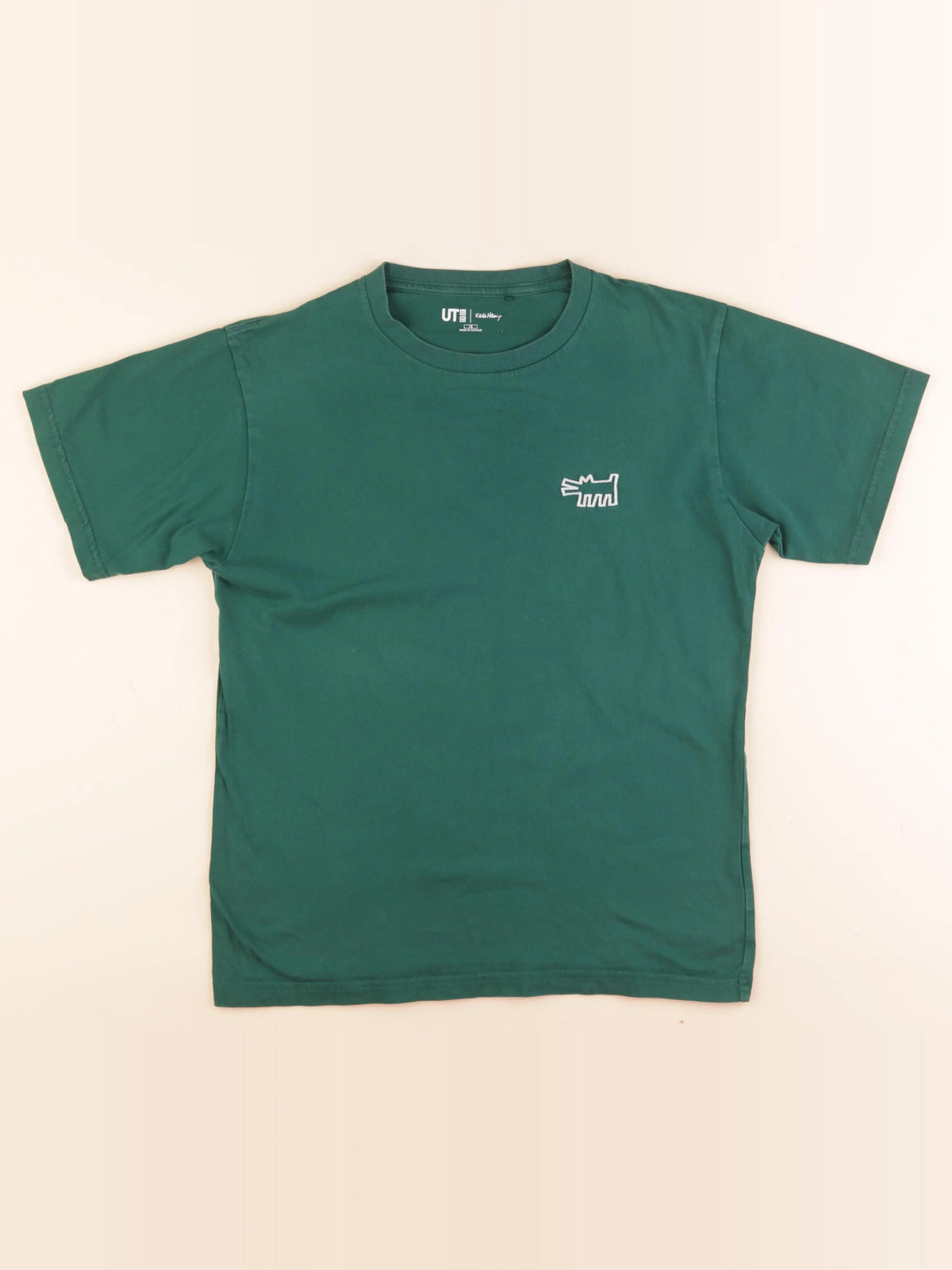 Uniqlo - tee-shirt imprimé au dos vert - 13 ans