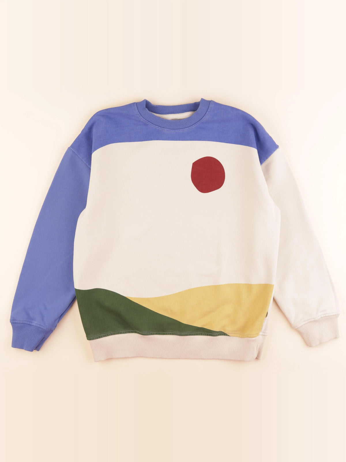 Thinking Mu  - sweat beige, multicolore - 12/13 ans