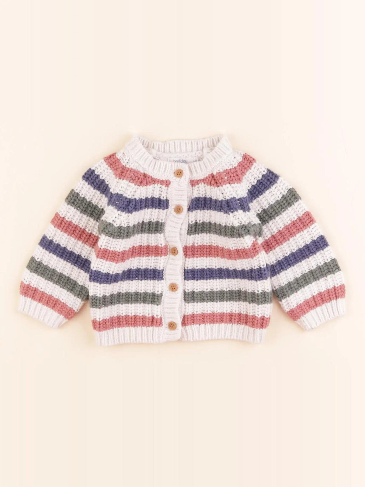 Boutchou - gilet multicolore - 6 mois