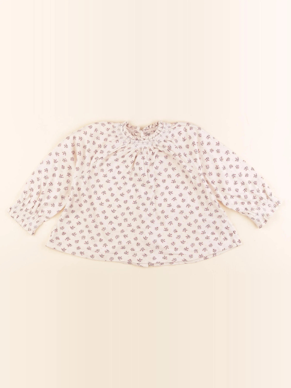 Vertbaudet - tee-shirt beige - 24 mois