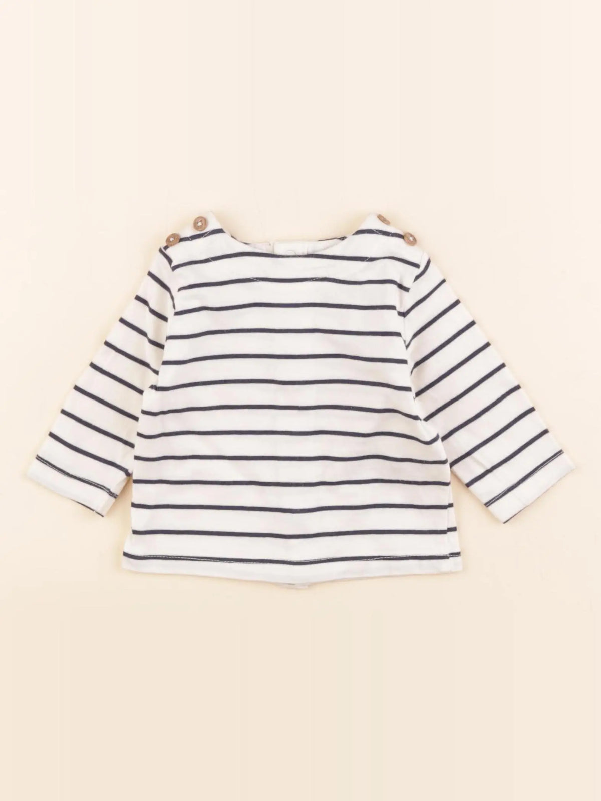 Vertbaudet - tee-shirt bleu - 1 mois