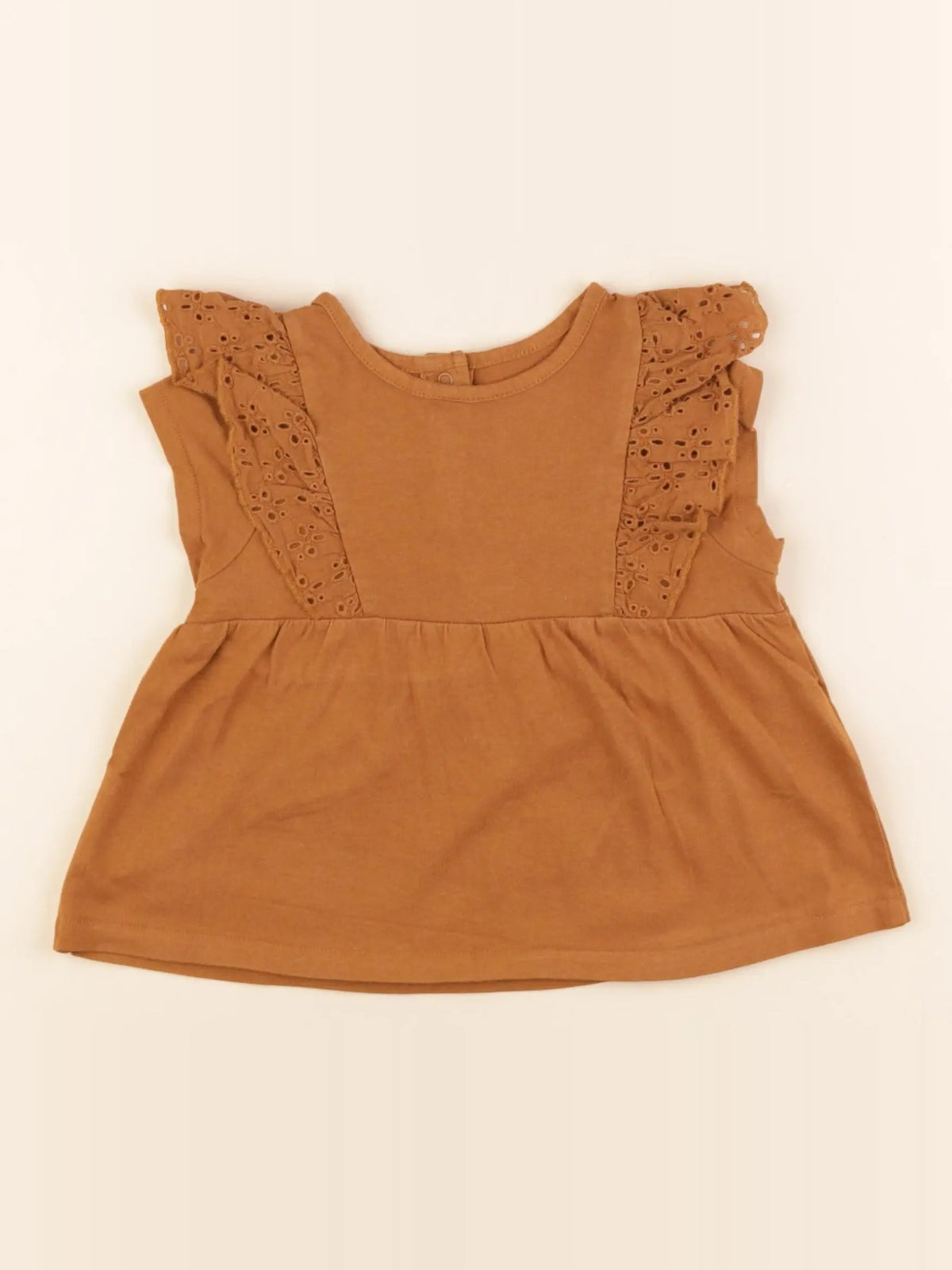 Vertbaudet - tee-shirt marron - 2 ans
