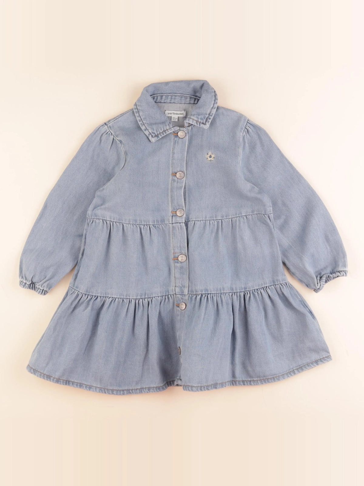Vertbaudet - robe bleu - 4 ans